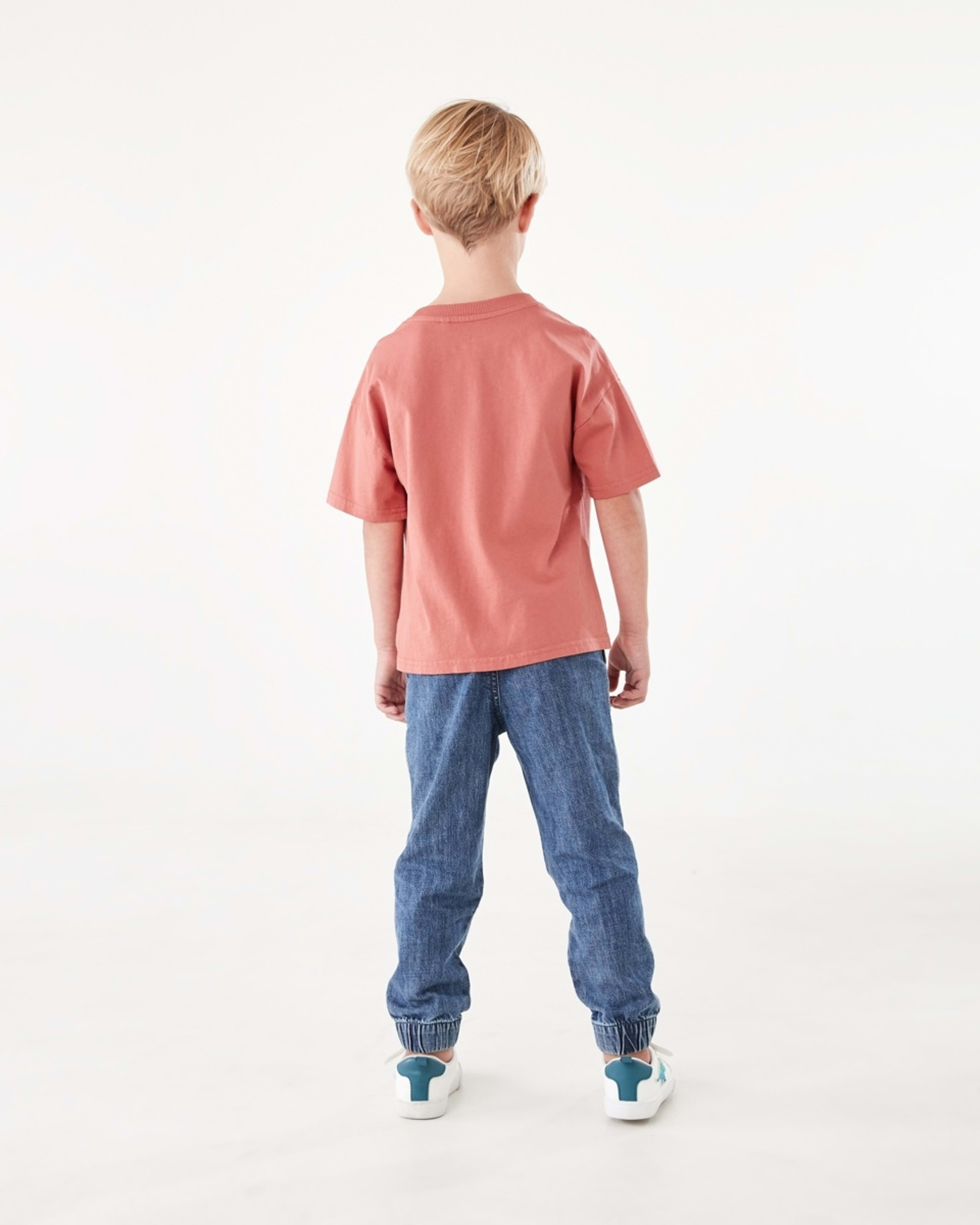 6 Oversized Washed T-shirt Washd Red, 6 of 8
