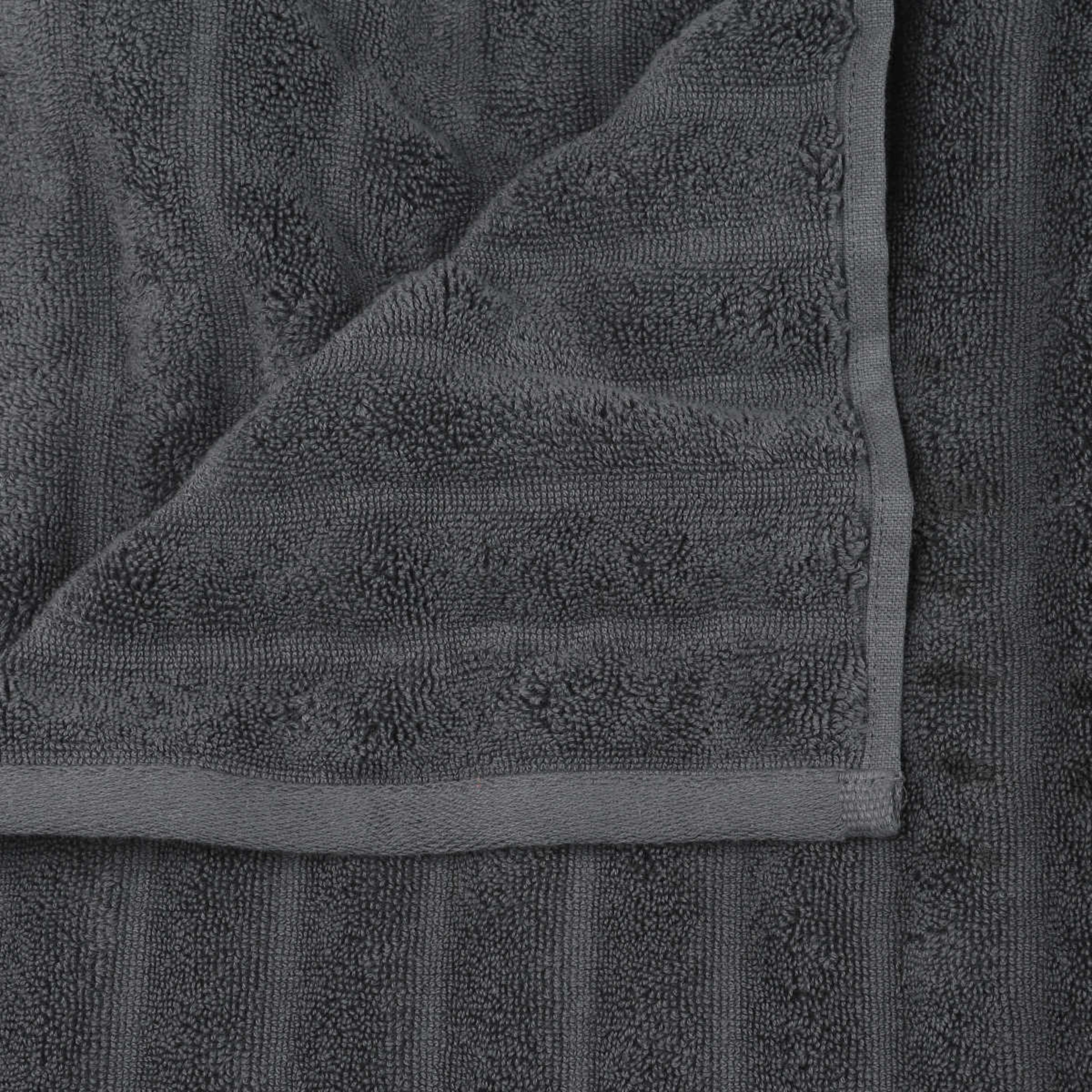 Thick Ribbed Australian Cotton Bath Sheet - Grey - Kmart