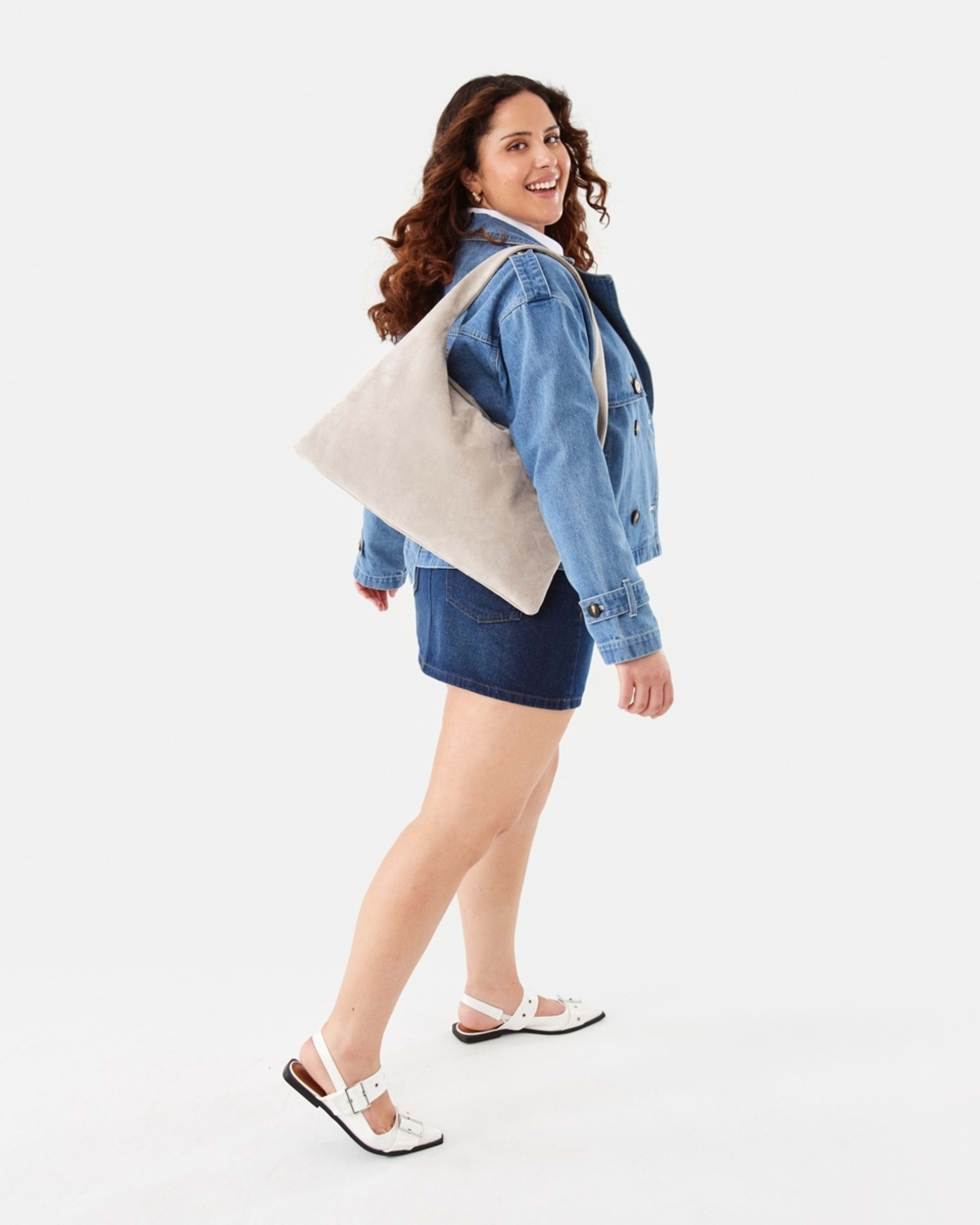 10 Denim Crop Trench Mid Wash, 10 of 10