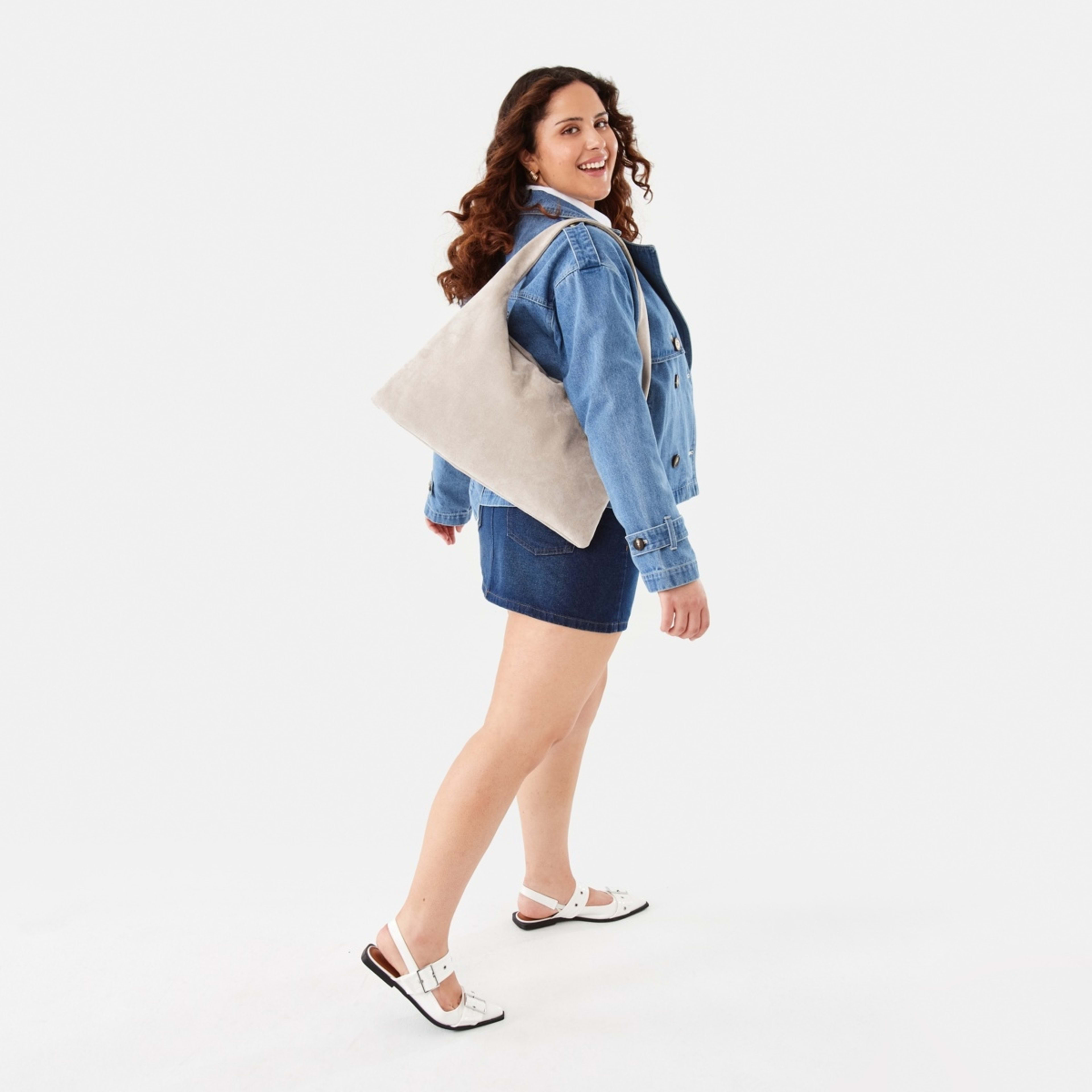 10 Denim Crop Trench Mid Wash, 10 of 10