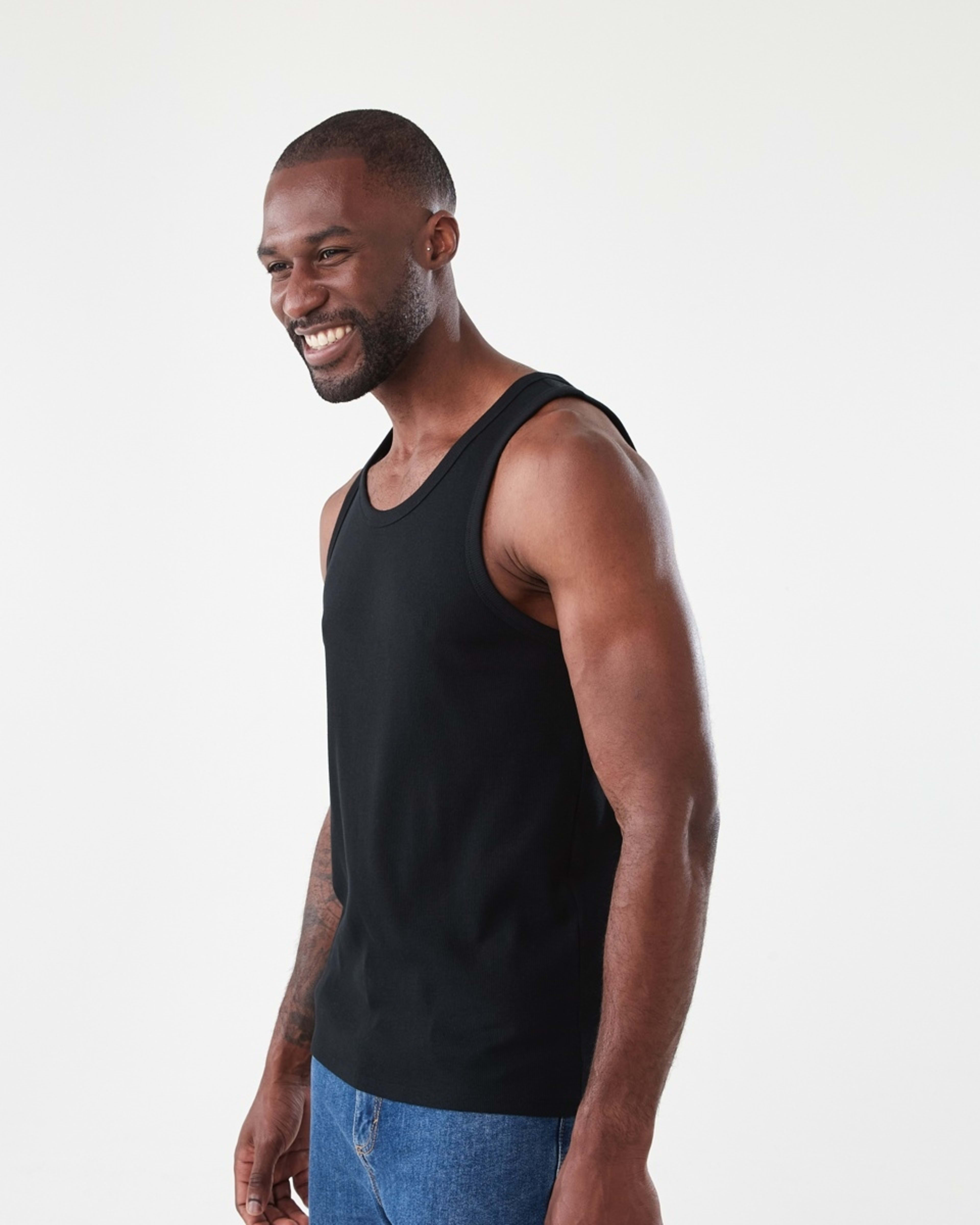 2 Rib Tank BLACK, 2 of 5