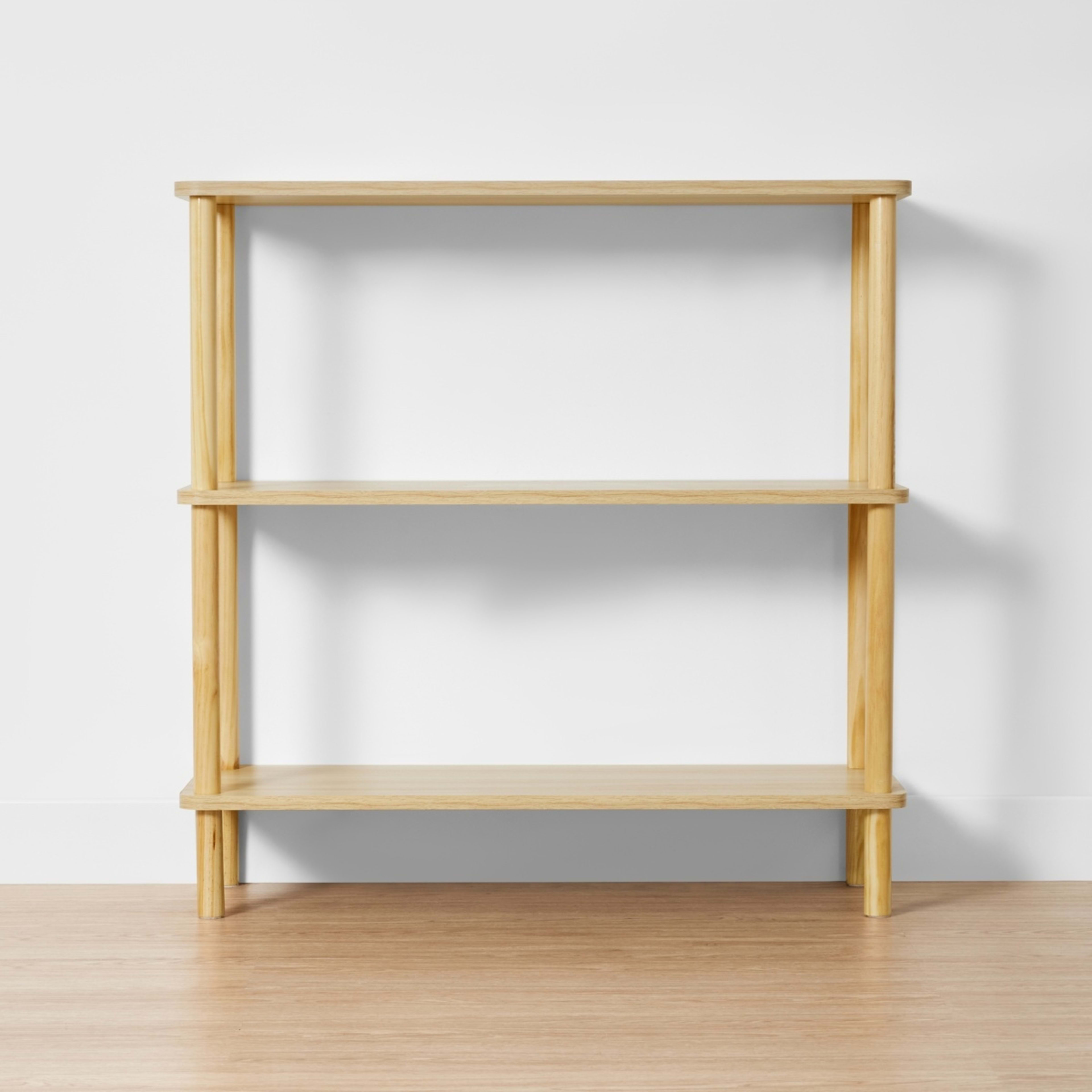 3 Wide Oak Bookshelf, 3 of 10