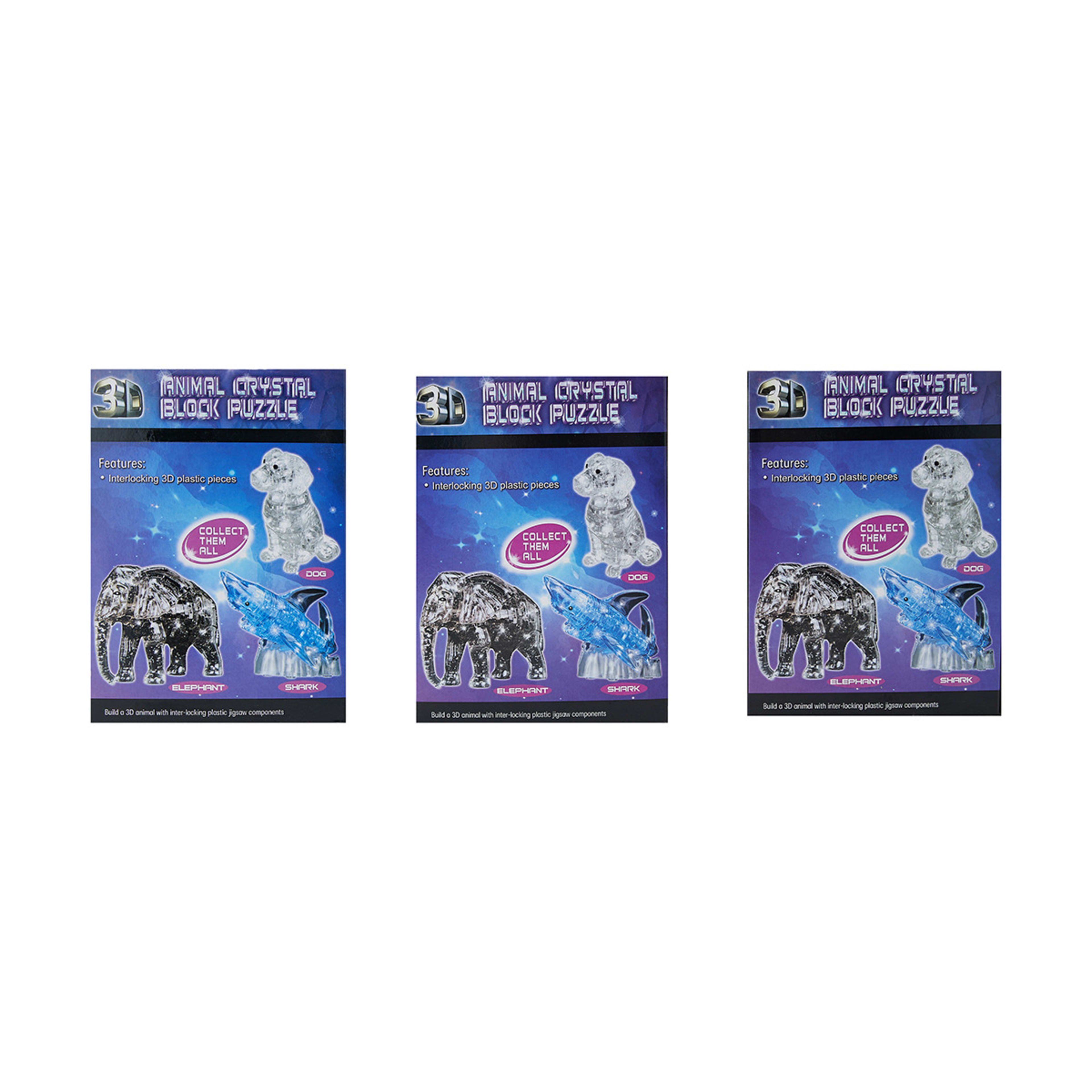 41 Piece 3D Crystal Block Puzzle Assorted Kmart