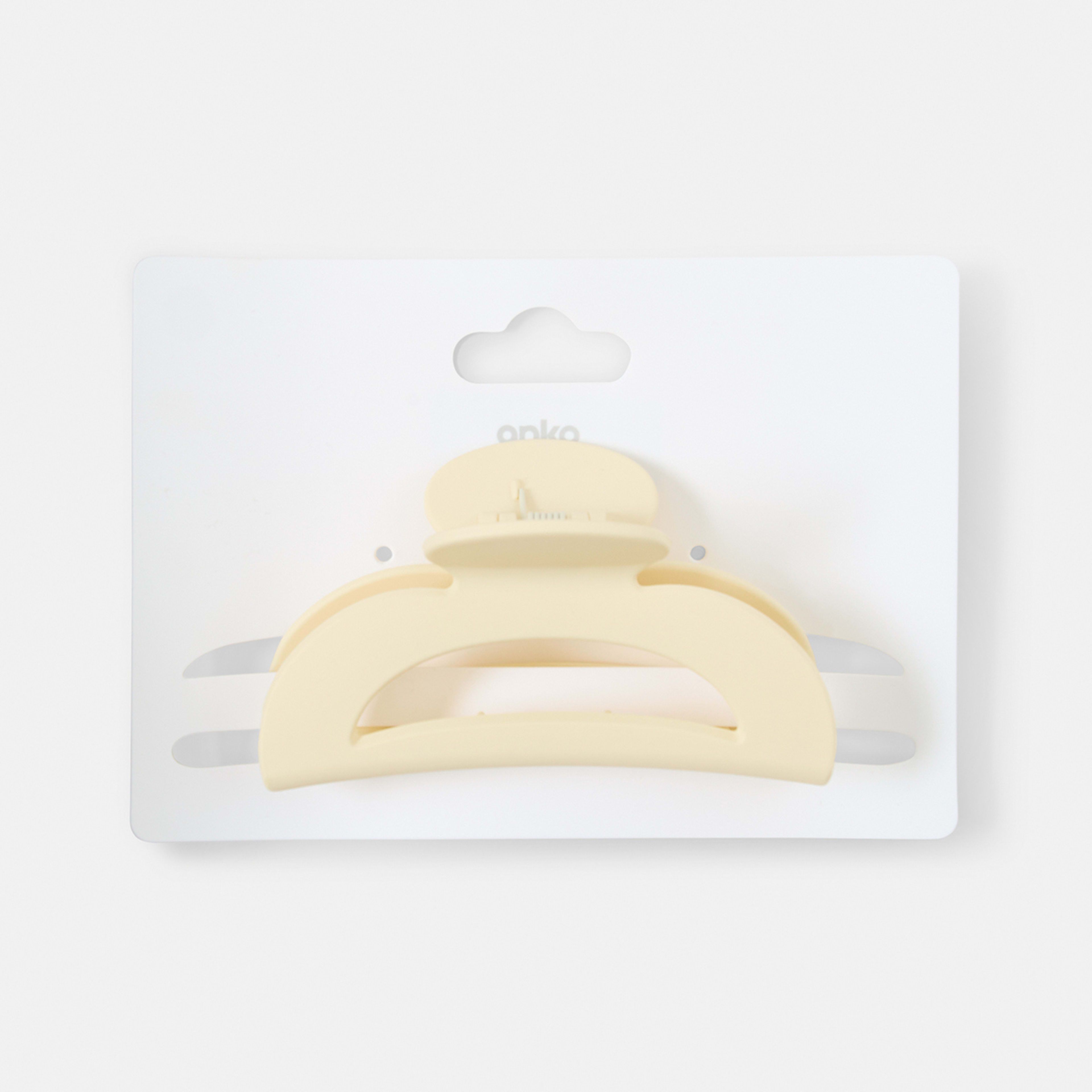 4 Yellow Large Cut Out Claw Hair Clip, 4 of 4