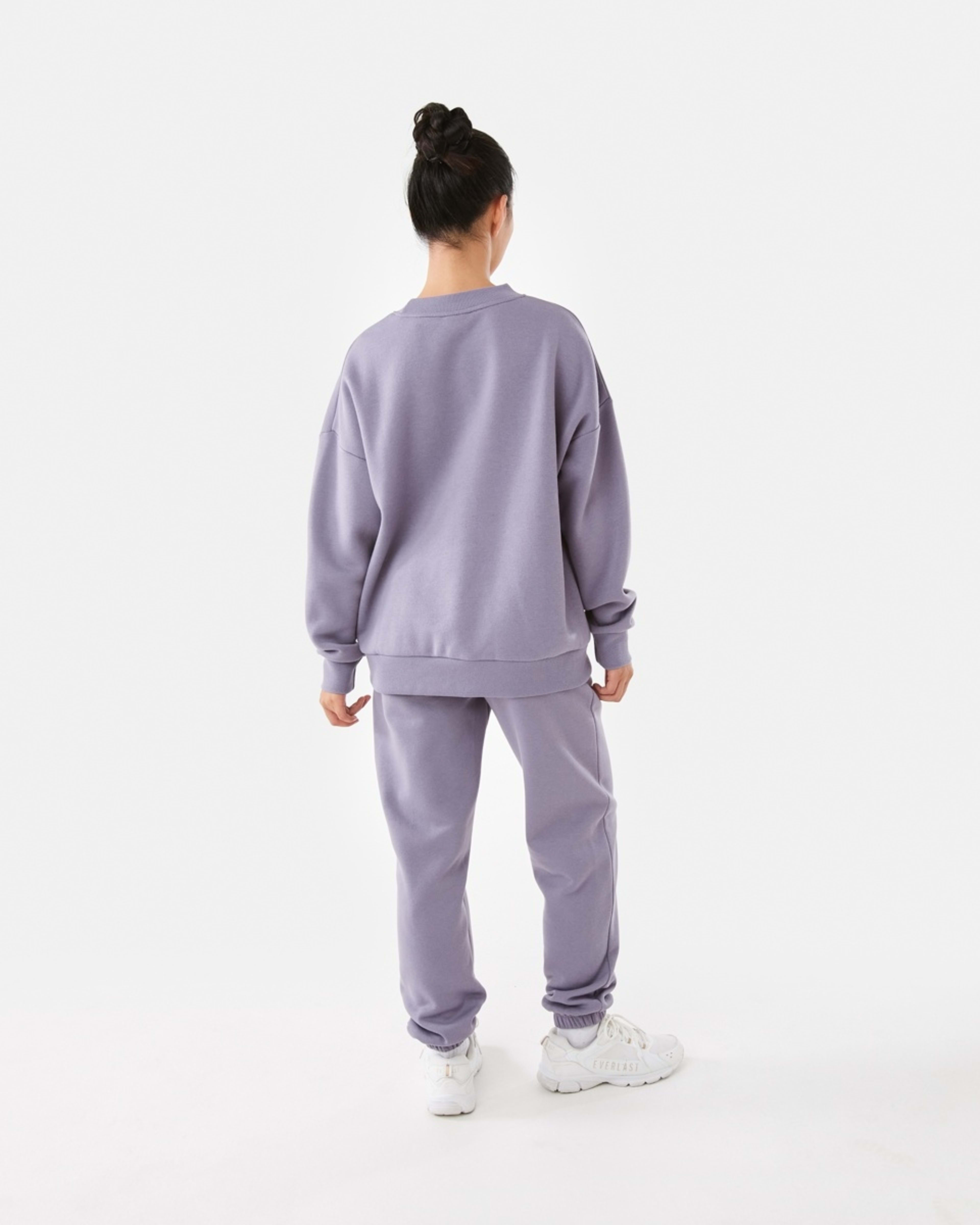 6 Everlast Womens Street Oversized Crew Sweatshirt Dusk, 6 of 8