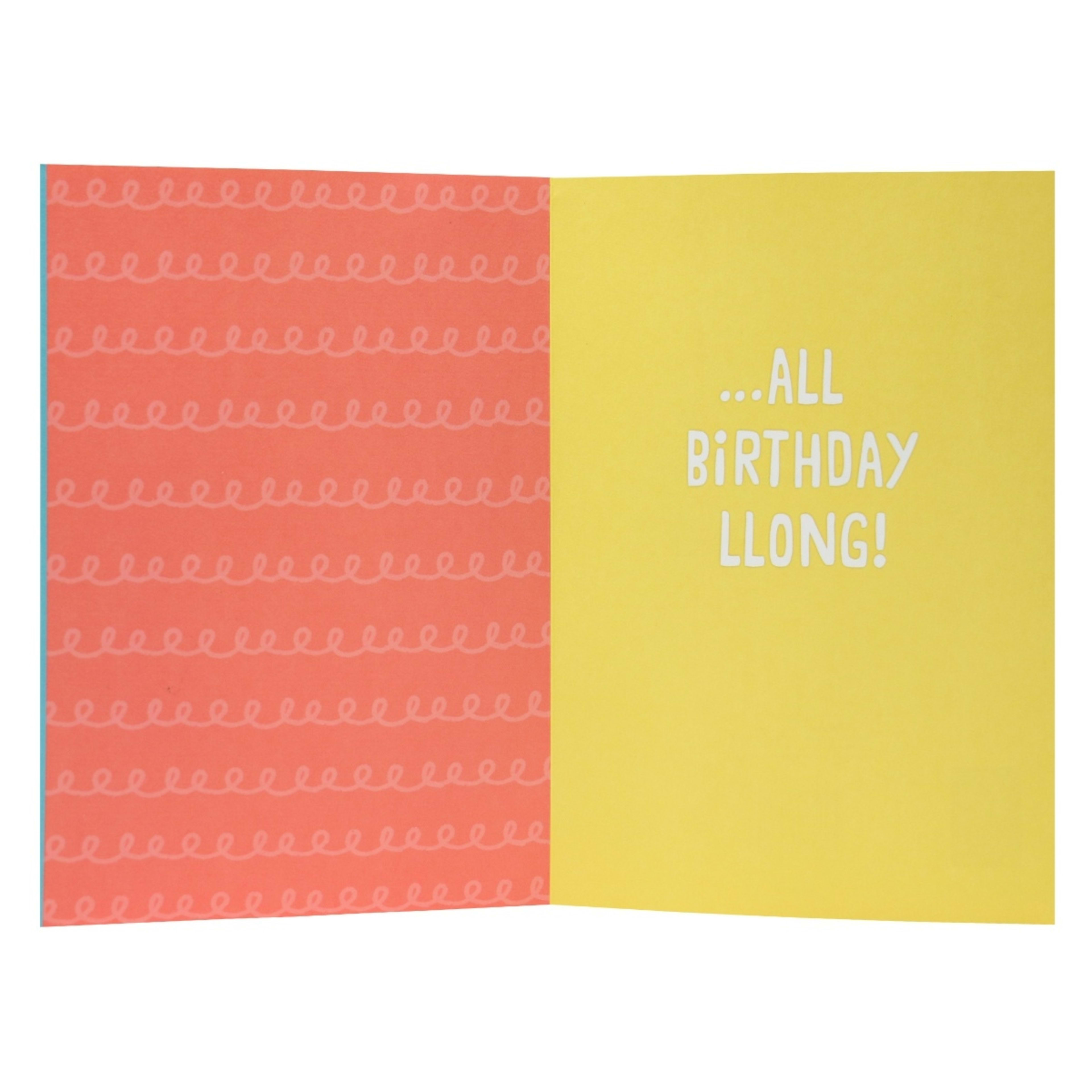 2 Hallmark Fuzzy Belly Llama Birthday Card - Llots of Happy, 2 of 3