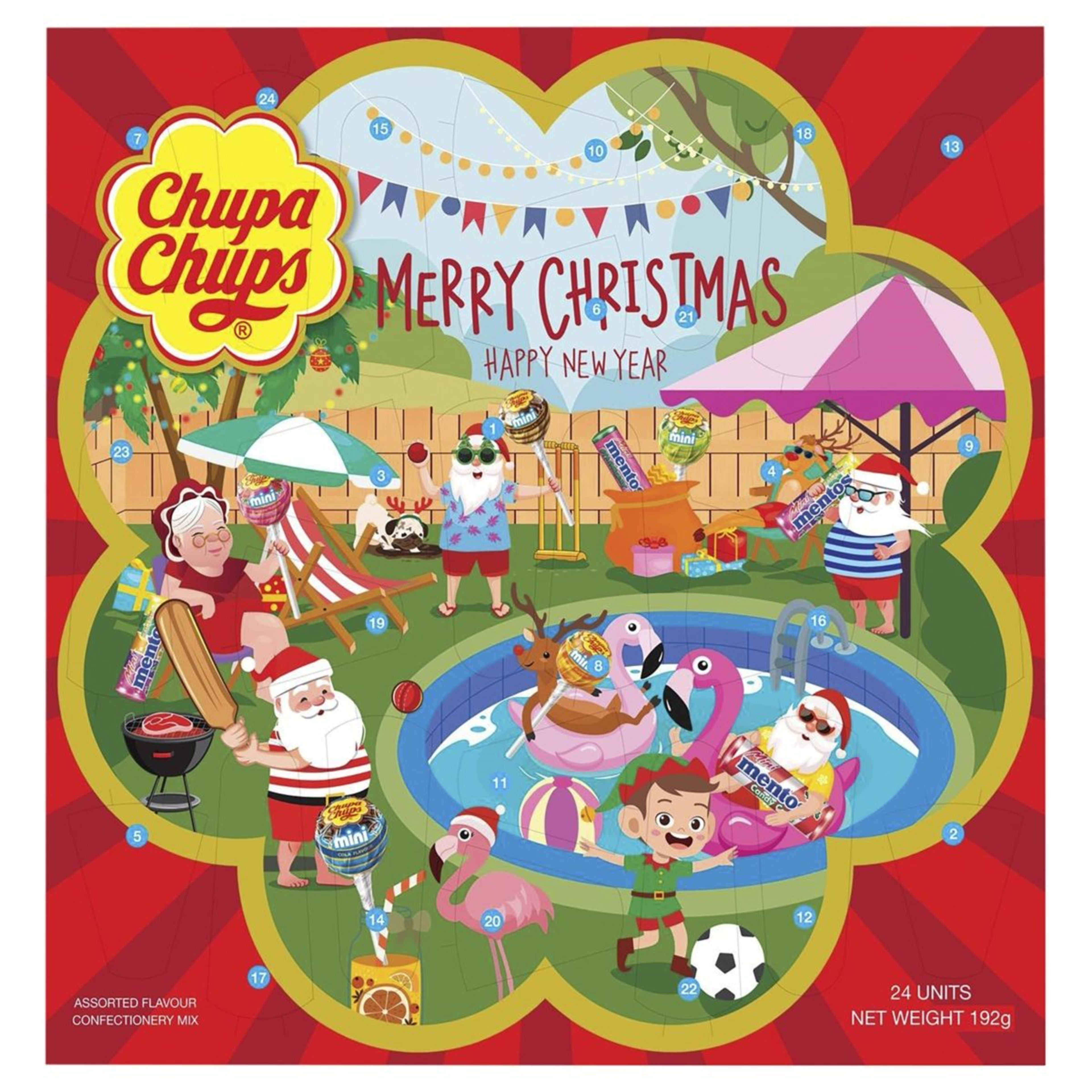 Chupa Chups Christmas Advent Calendar 192g Kmart