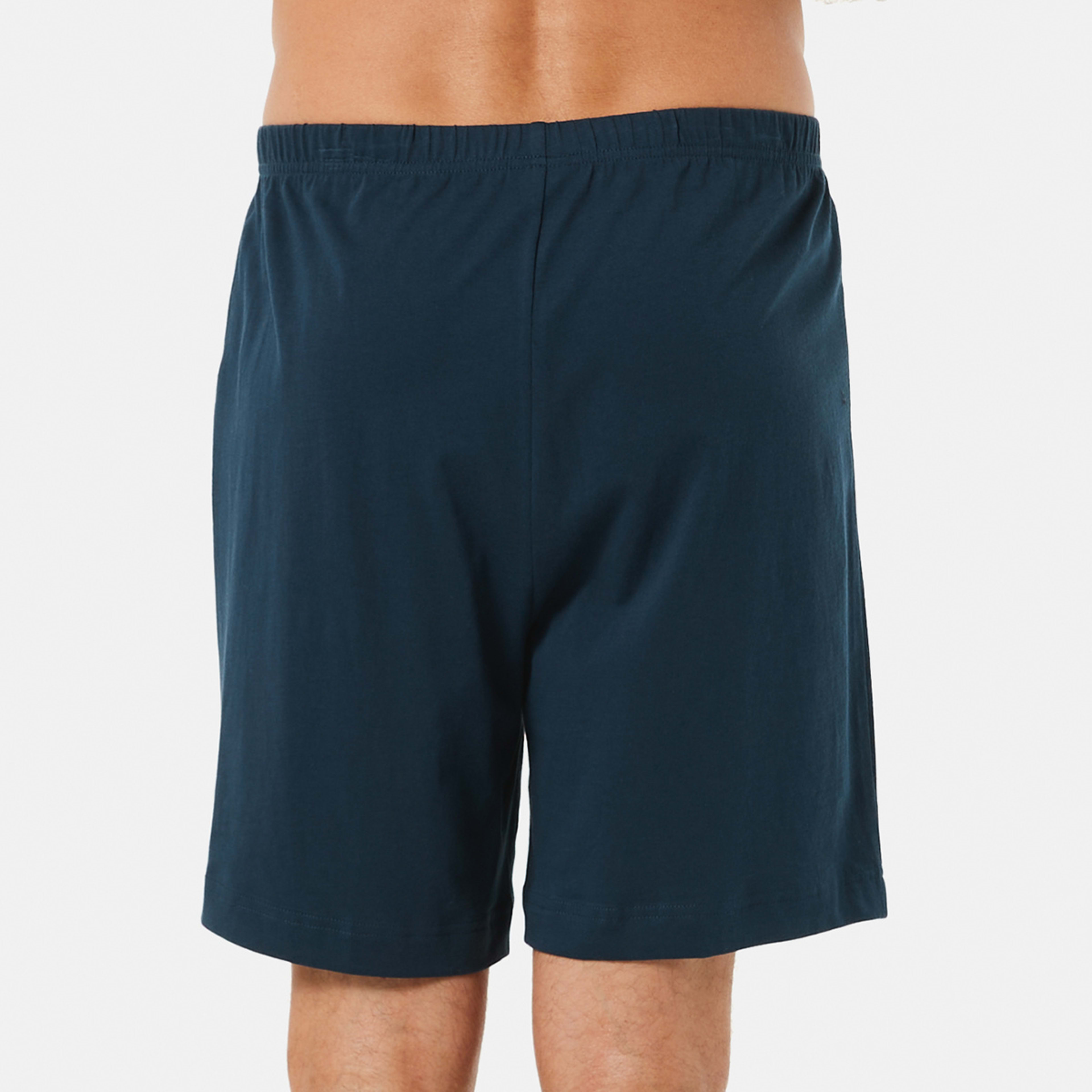 3 Jersey Sleep Shorts Dress Blue, 3 of 6