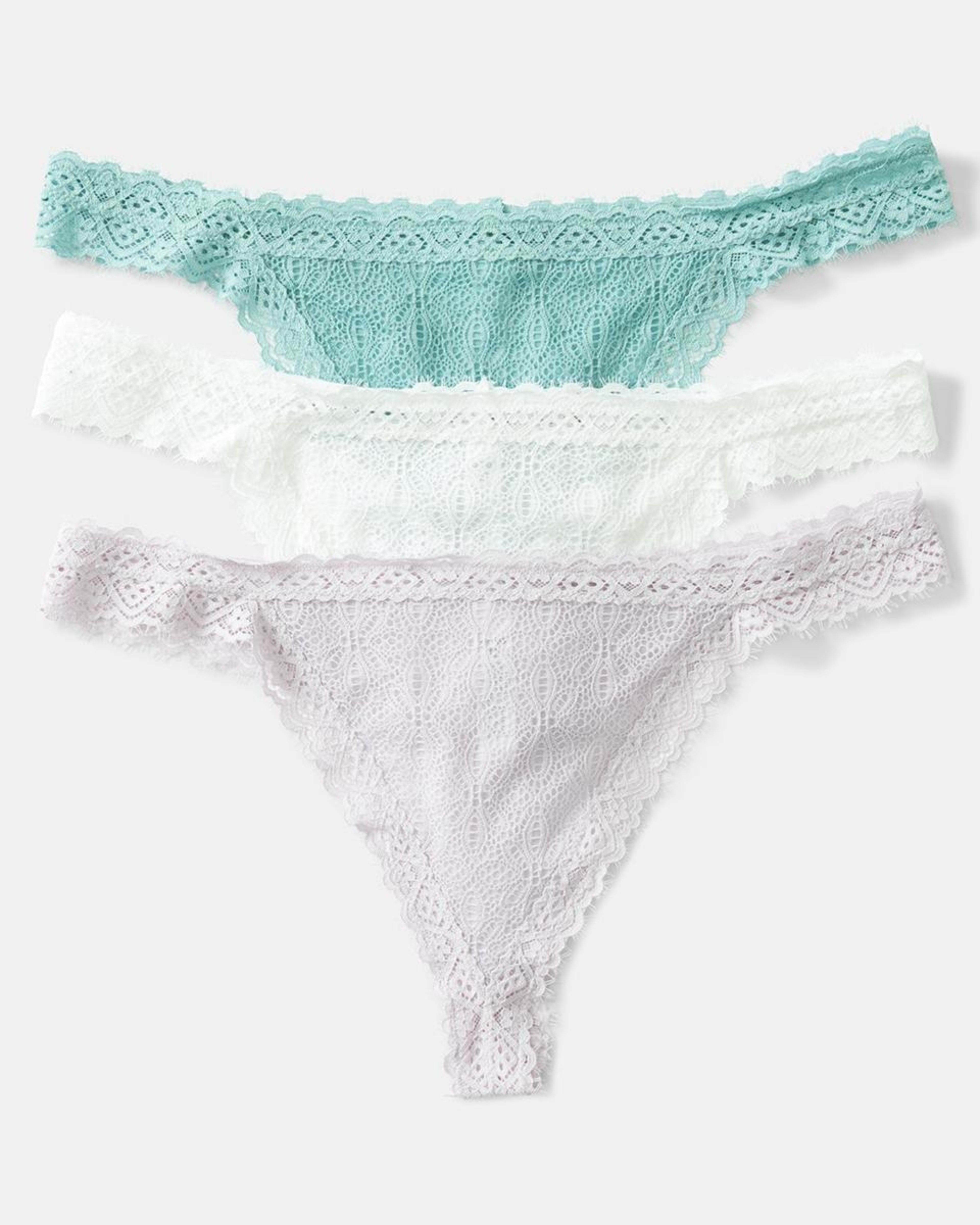 3 Pack Lace G-String Briefs - Kmart