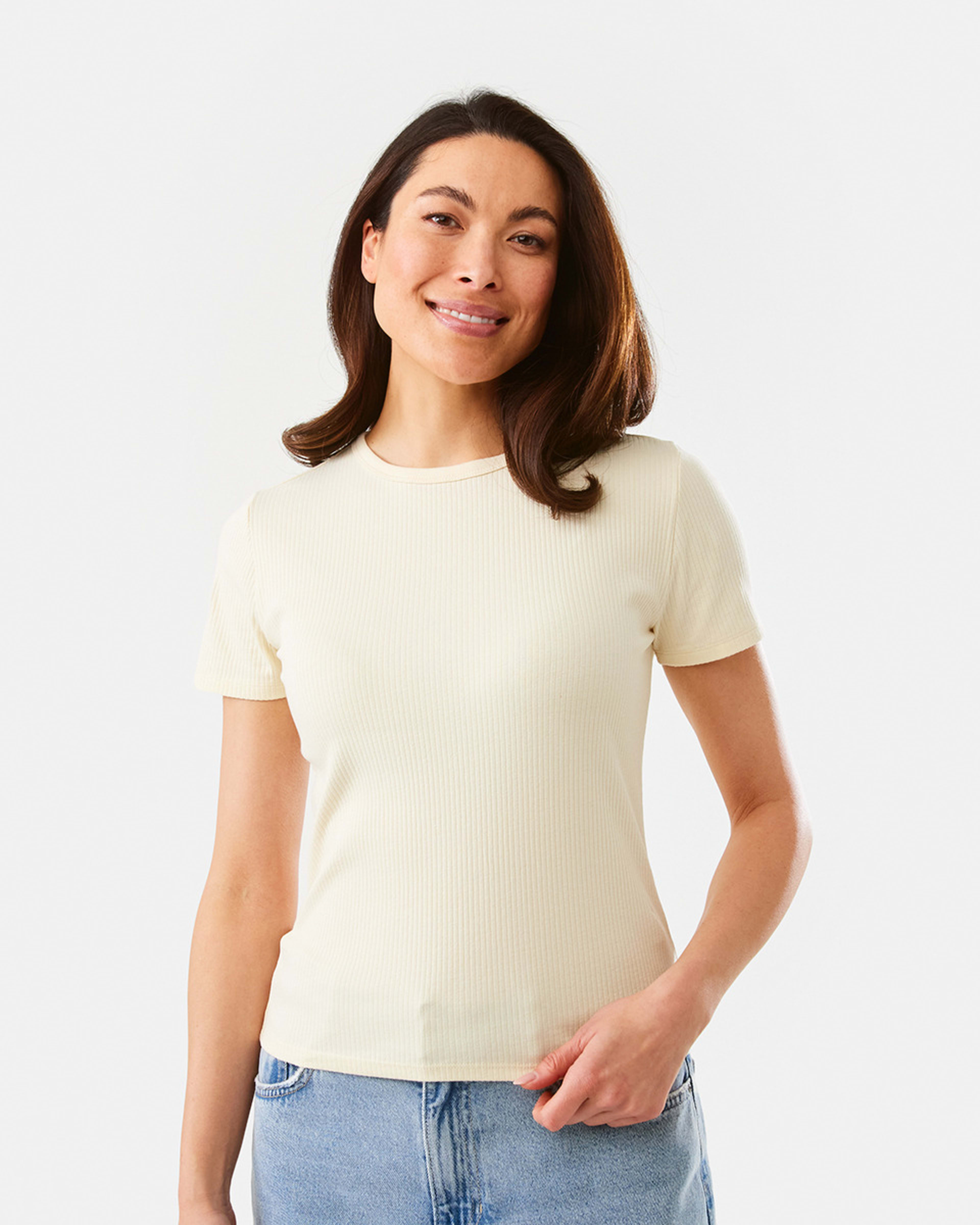 2 Short Sleeve Rib Crew Neck T-shirt Pnacota, 2 of 7