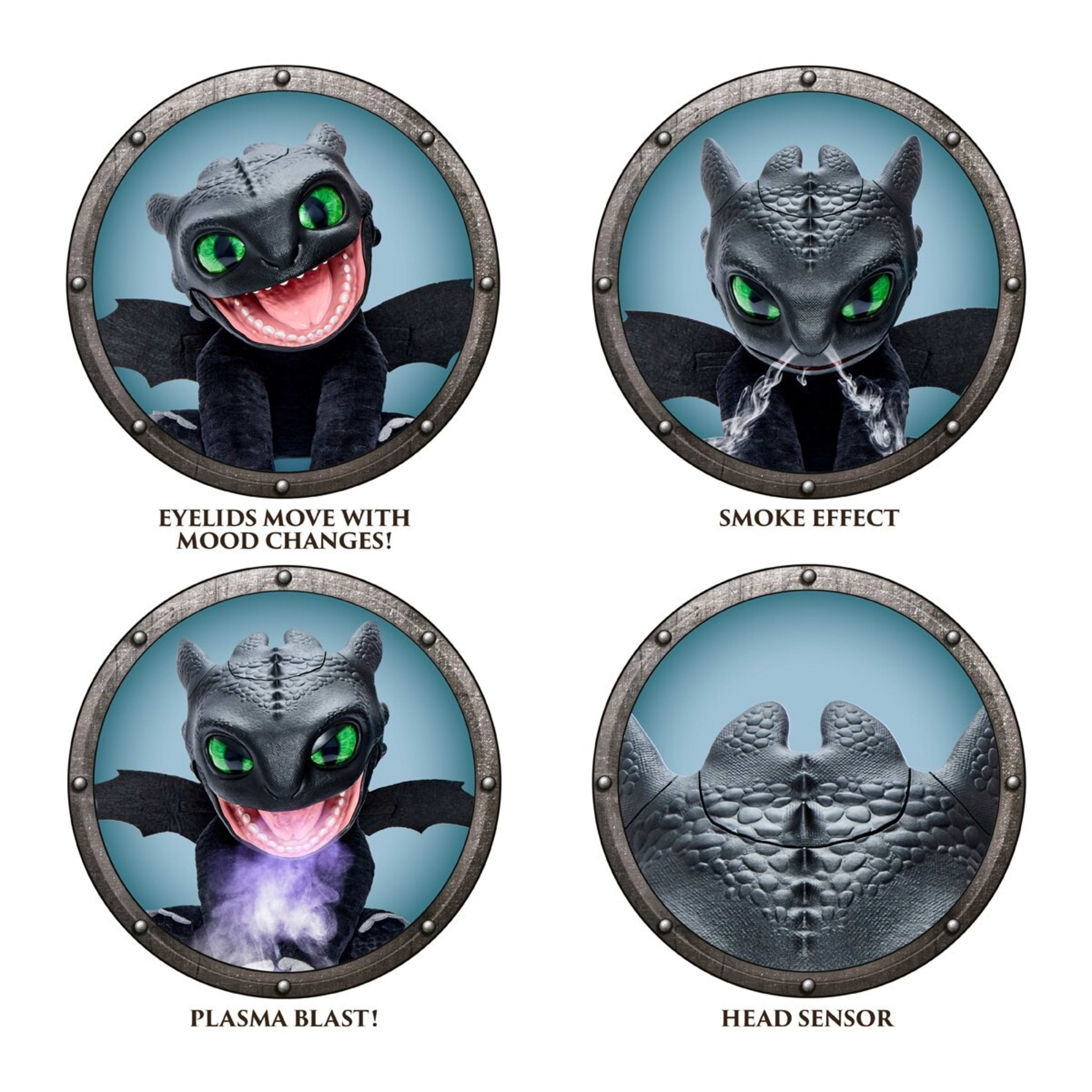 8 DreamWorks How To Train Your Dragon: RealFX Toothless Action Figure, 8 of 8