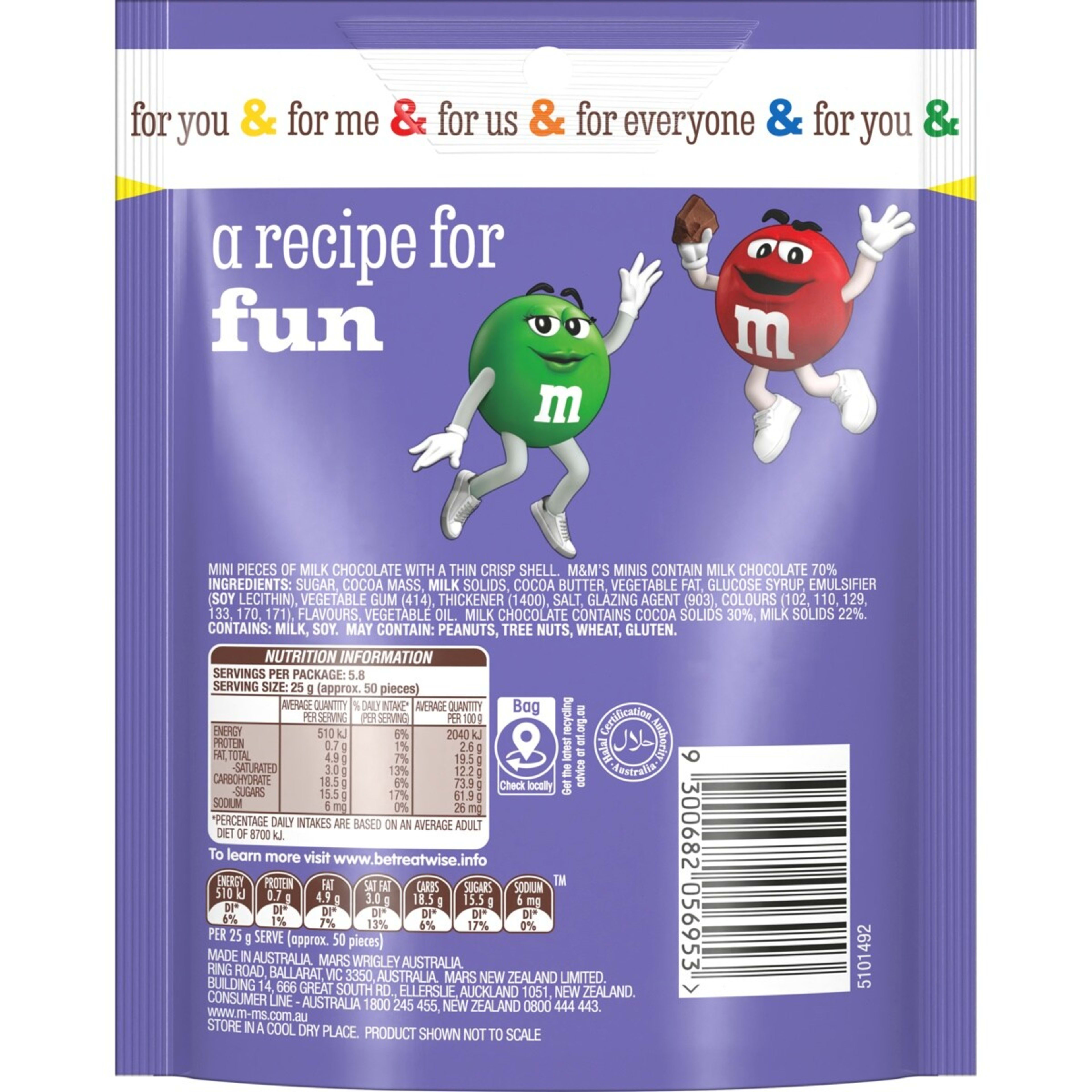 2 M&M's Minis Milk Chocolate Snack and Share Bag 145g, 2 of 7