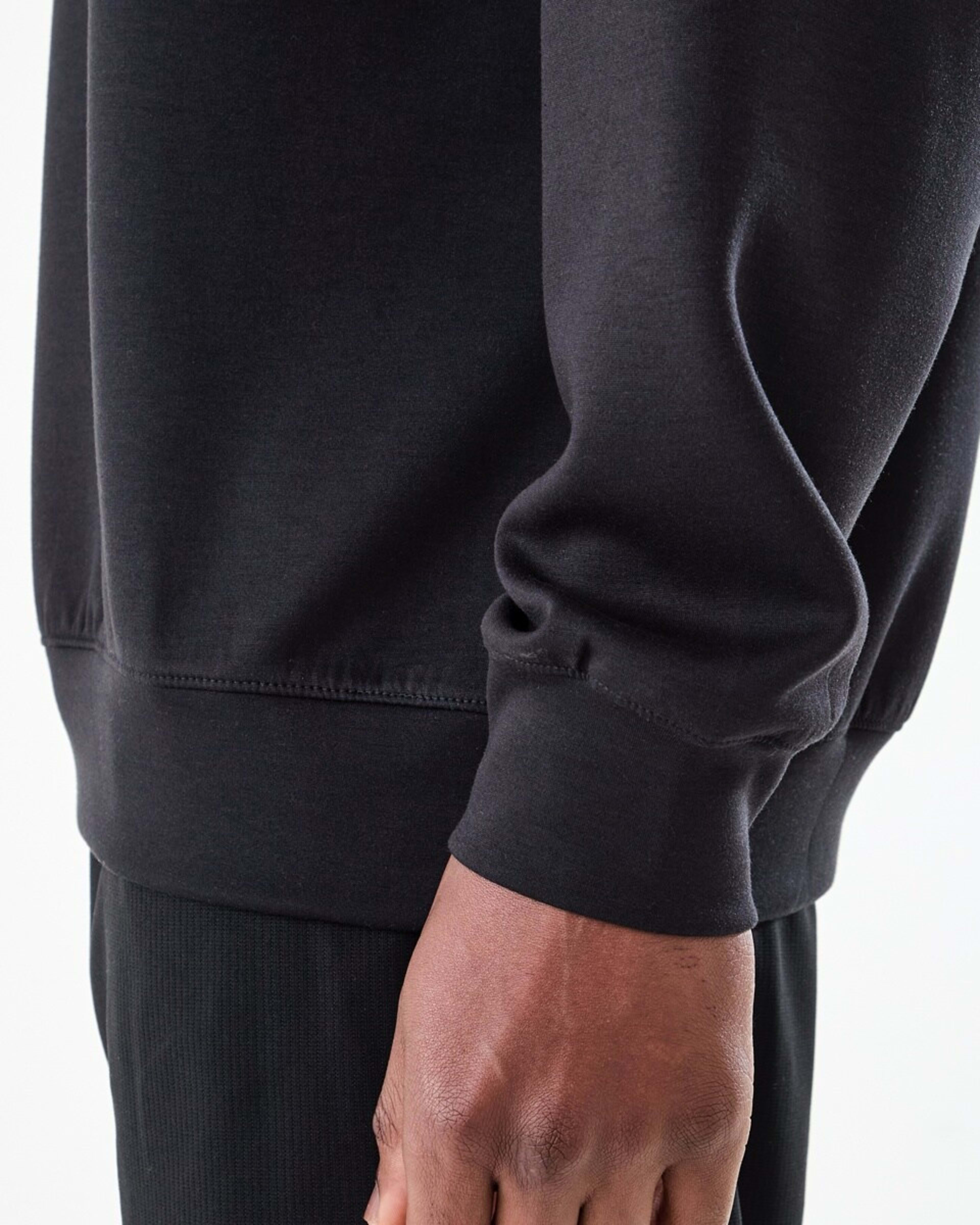 6 Active Mens Relaxed Scuba Crew Neck Sweatshirt BLACK, 6 of 6