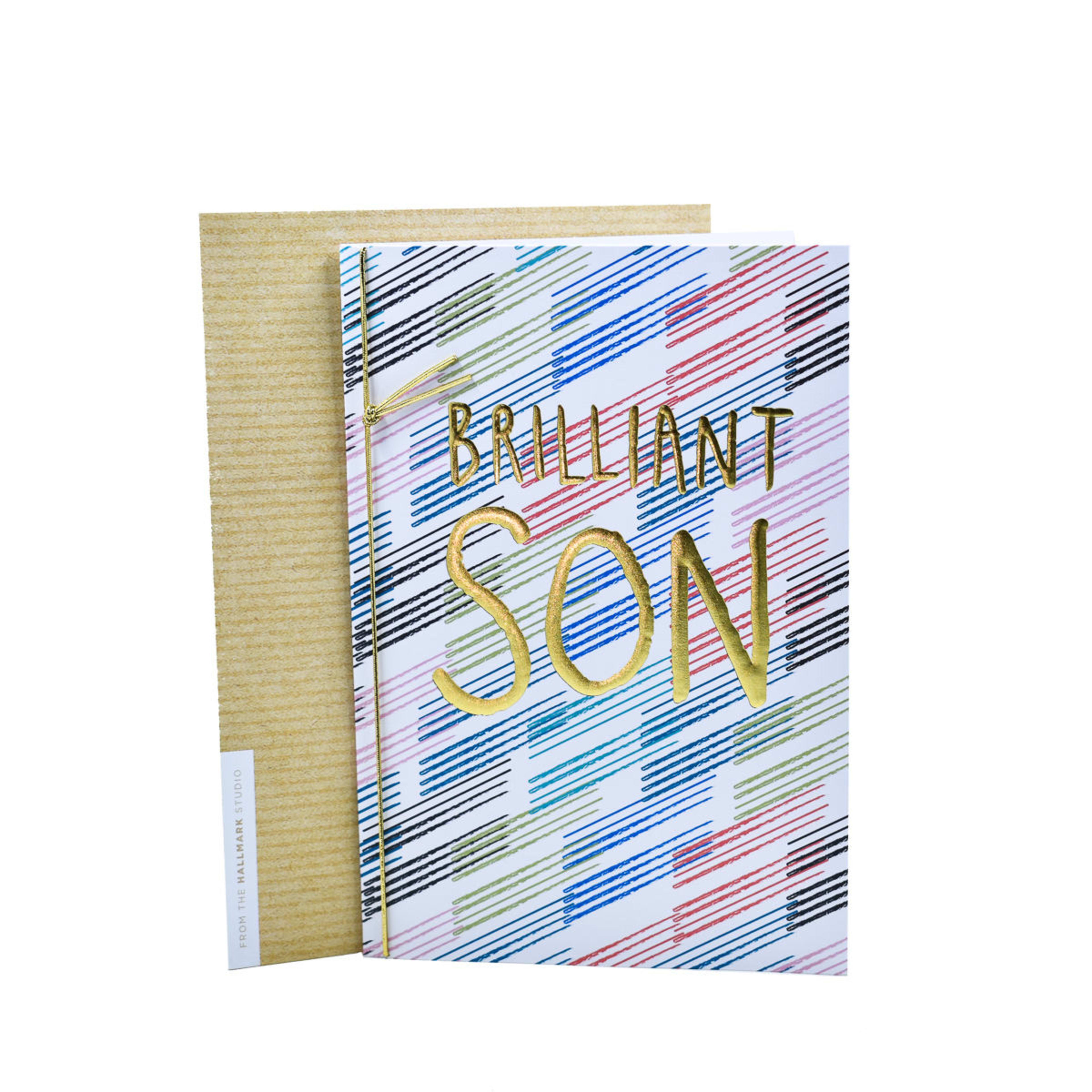 1 Hallmark Birthday Card - Brilliant Son