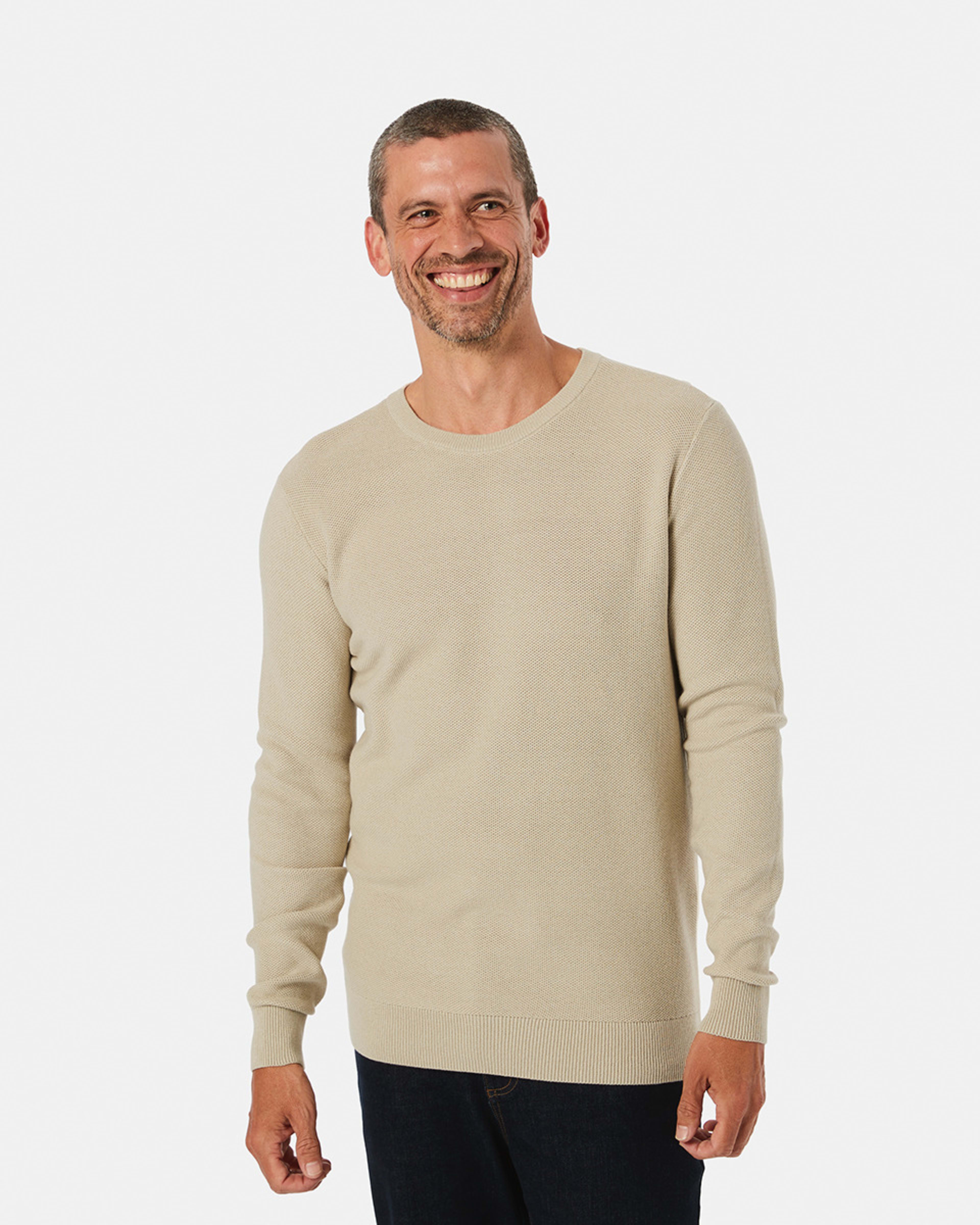 Textured Crew Neck Jumper Kmart