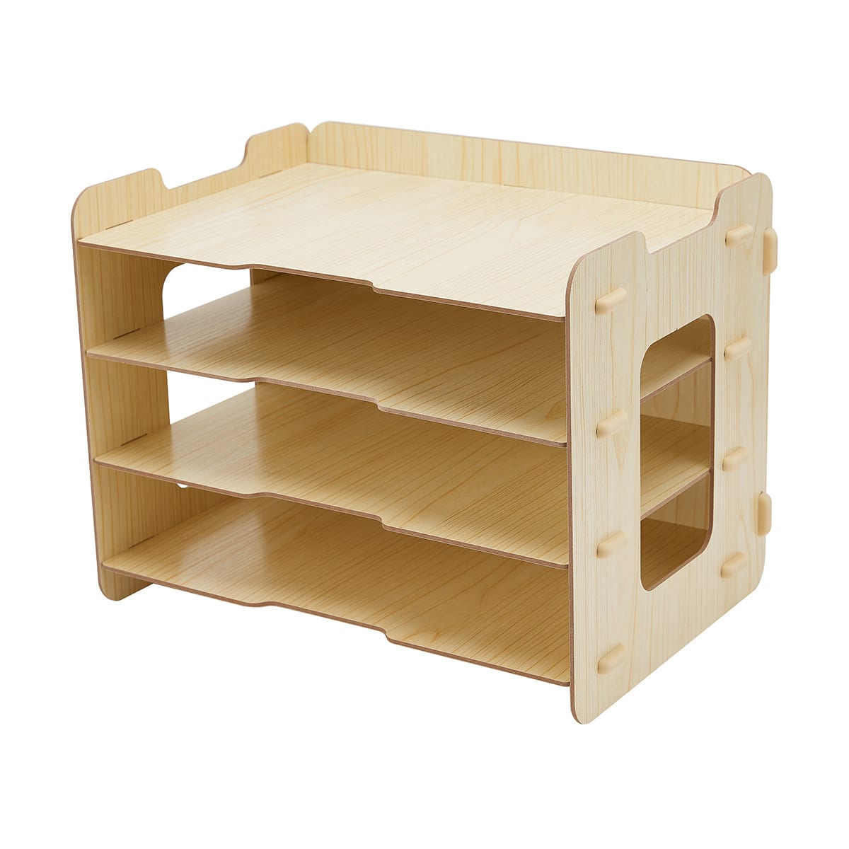 raised shelf desk organizer