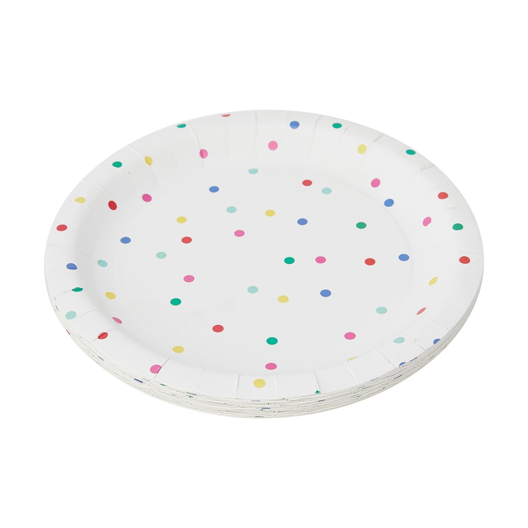 16 Pack Brights Paper Plates Kmart
