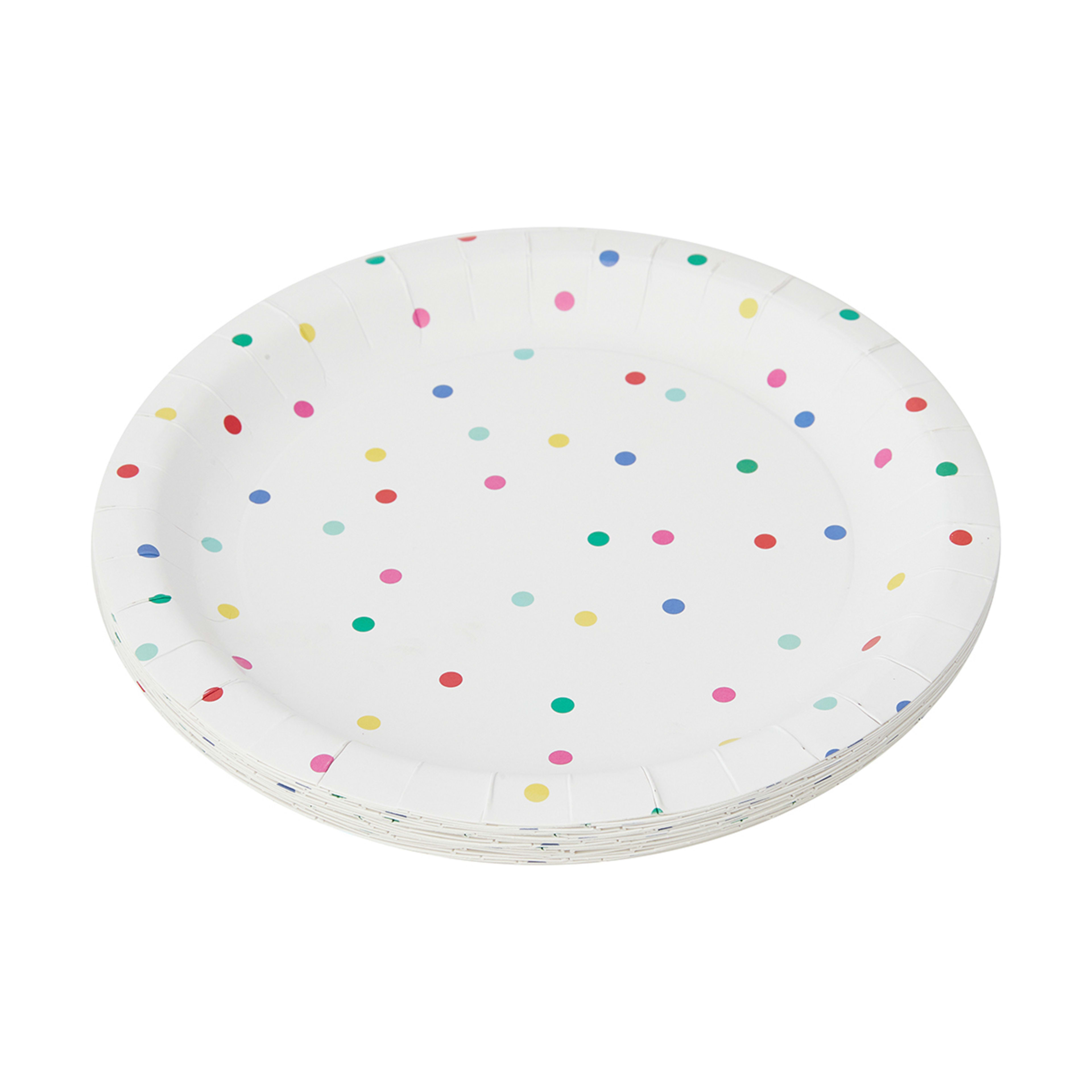 16 Pack Brights Paper Plates Kmart