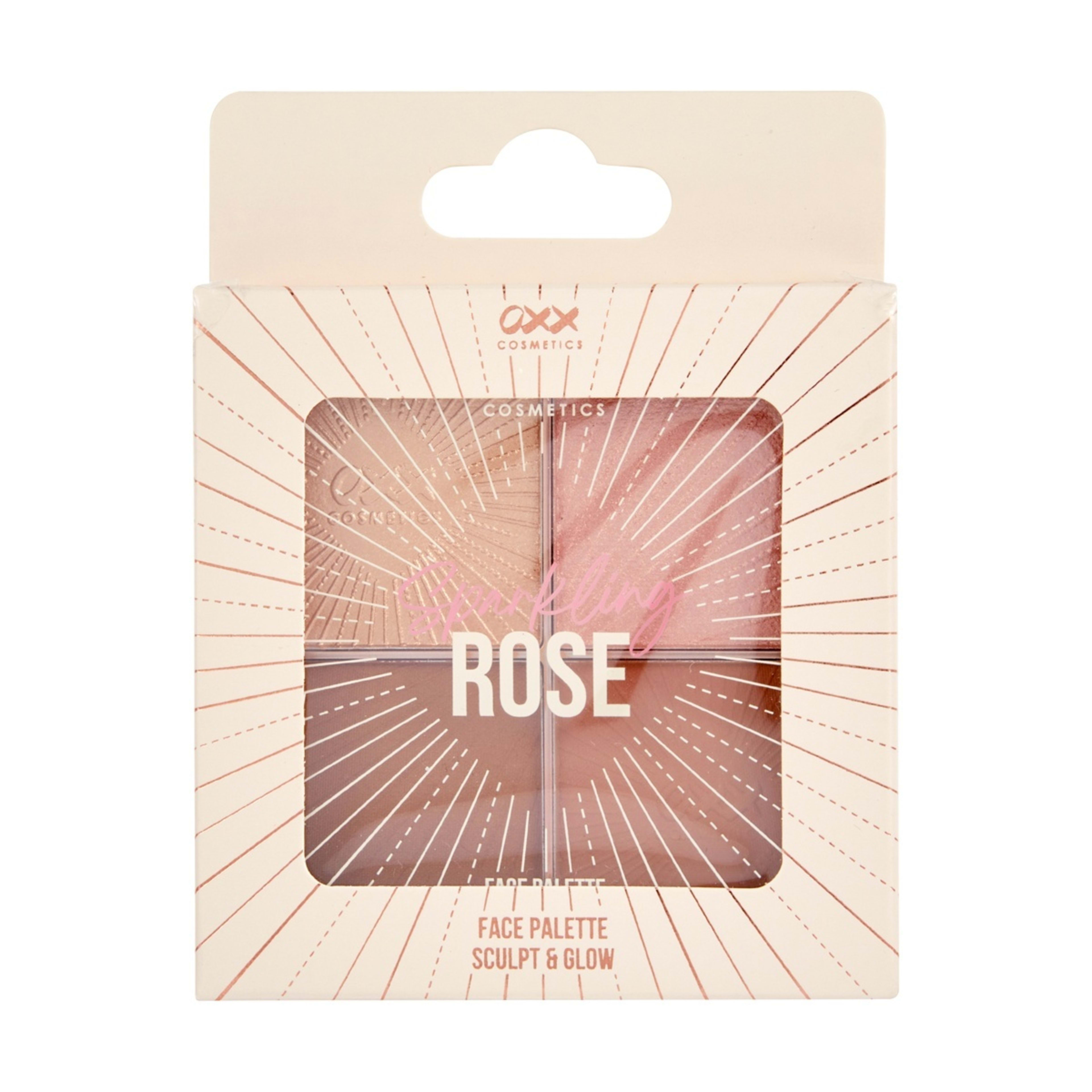 1 OXX Cosmetics Sparkling Rose Sculpt and Glow Face Palette, 1 of 6