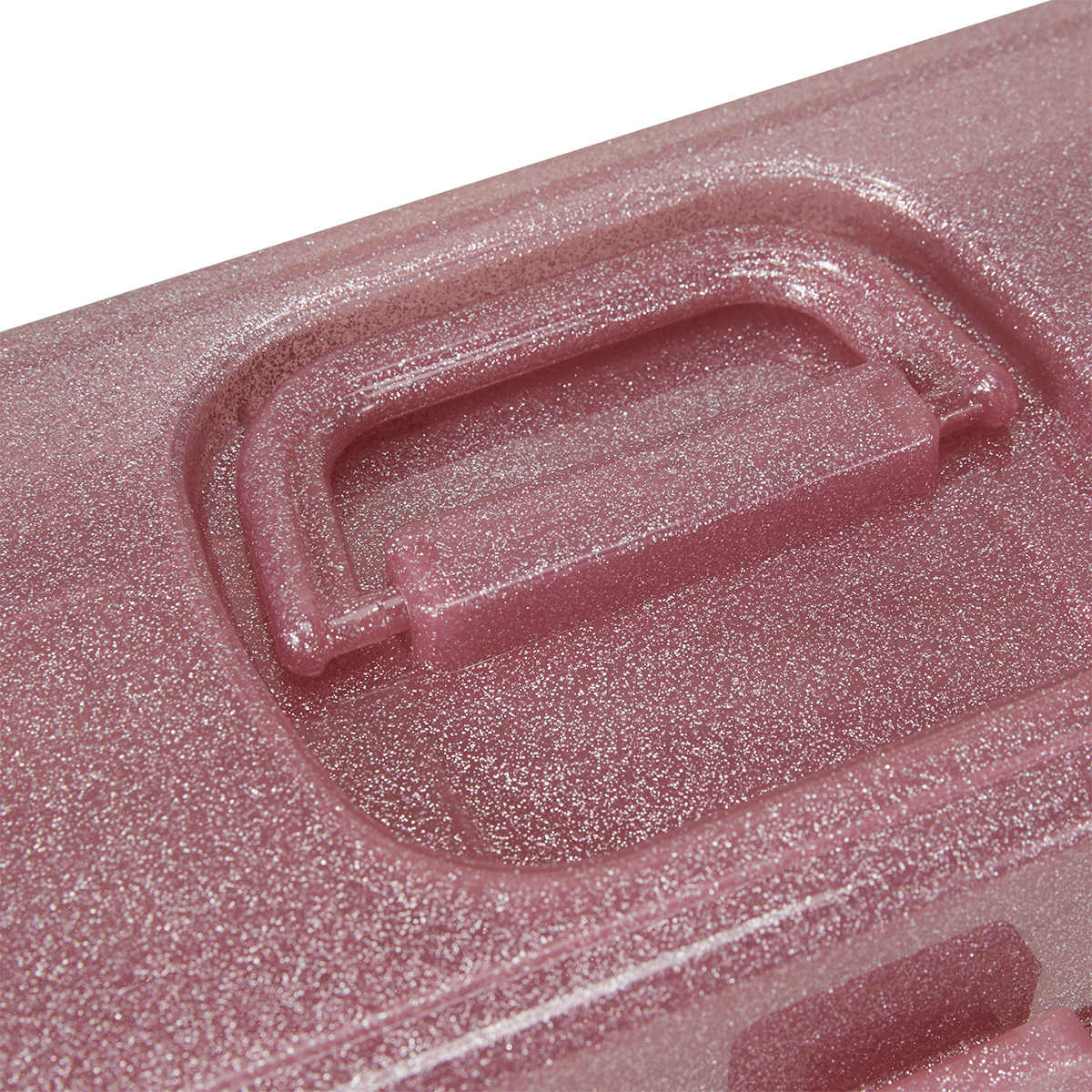 Craft Storage Caddy Glitter Pink Kmart