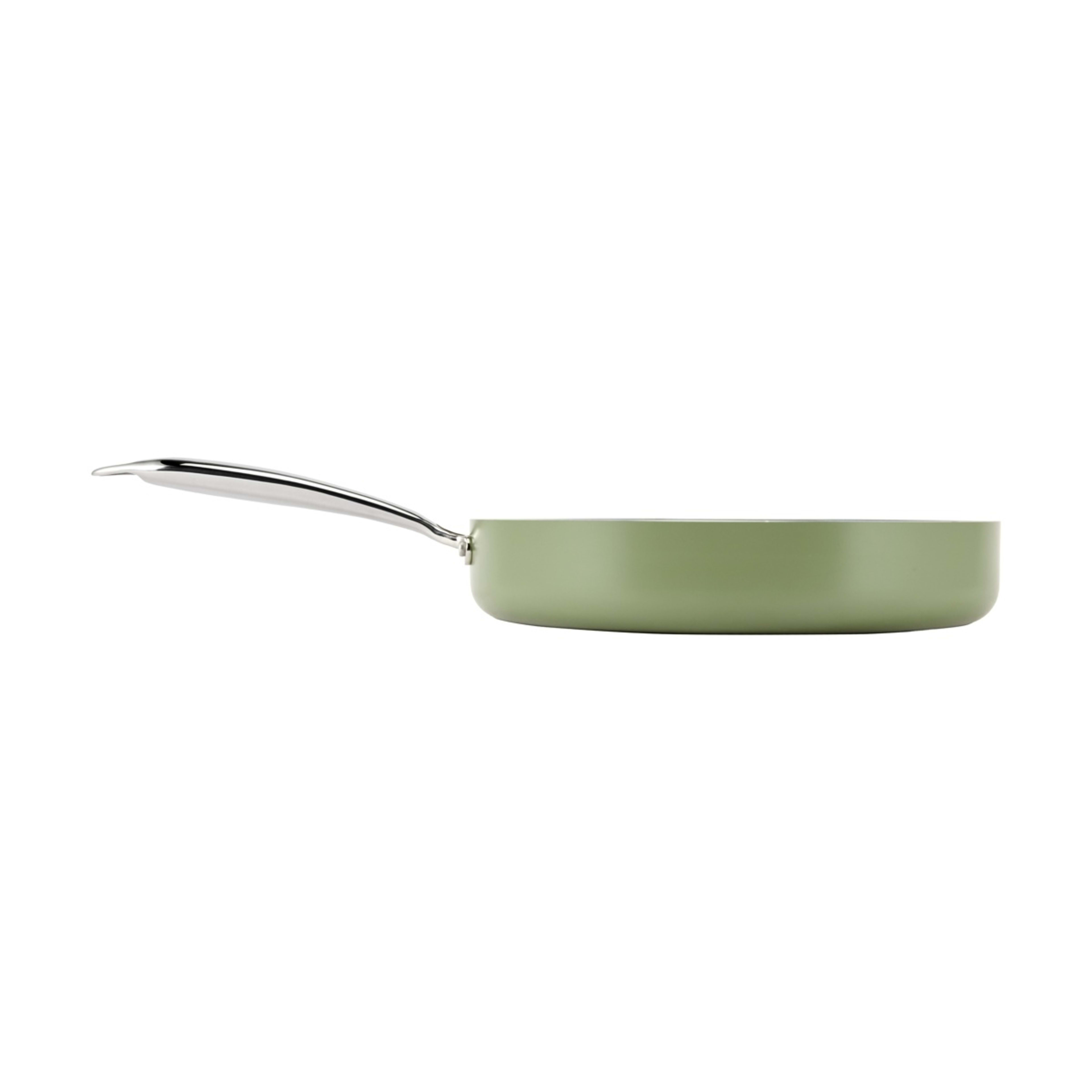 3 28cm Ceramic Non-Stick Frypan - Green, 3 of 7