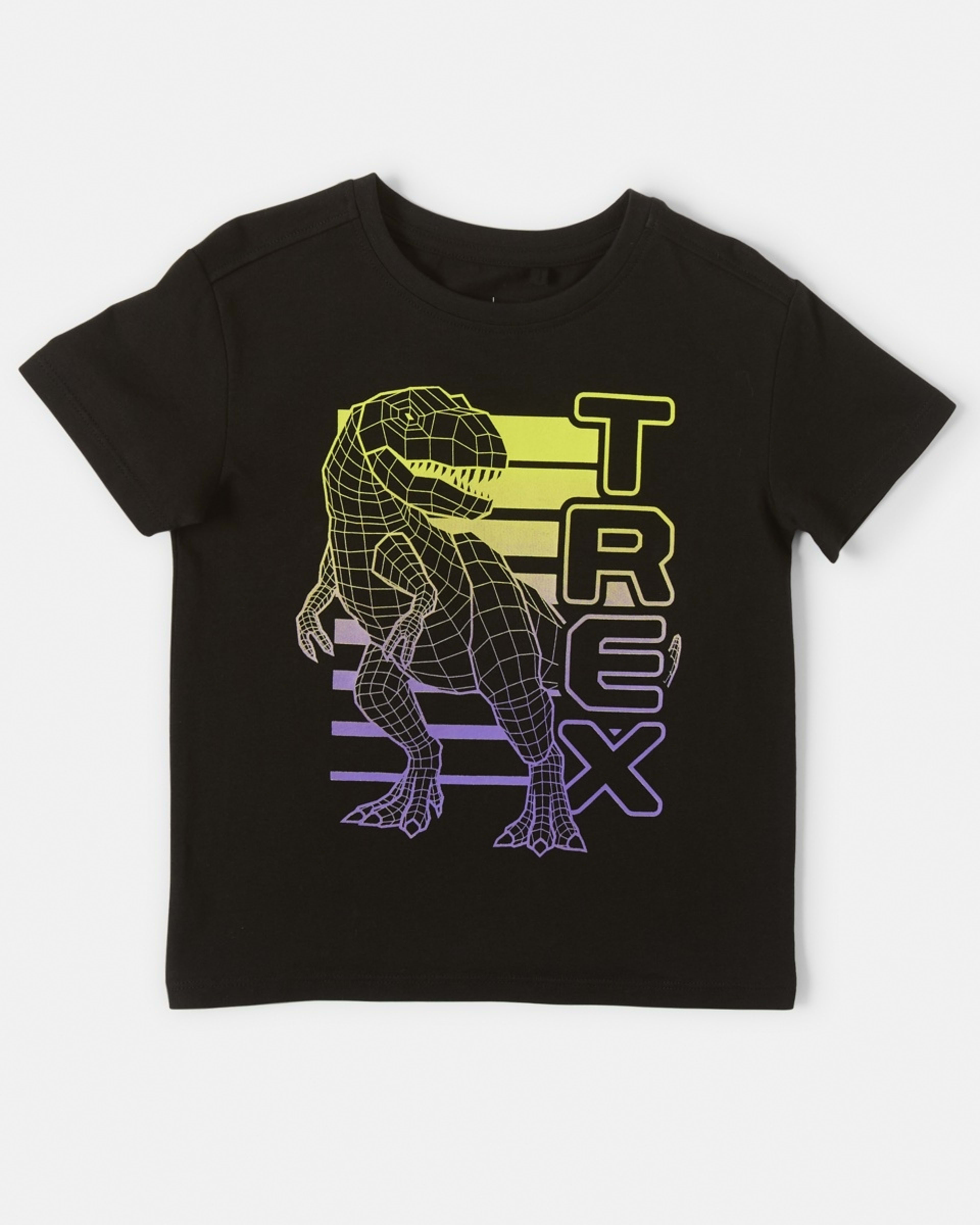 7 Chest Print T-shirt Black Dino, 7 of 8
