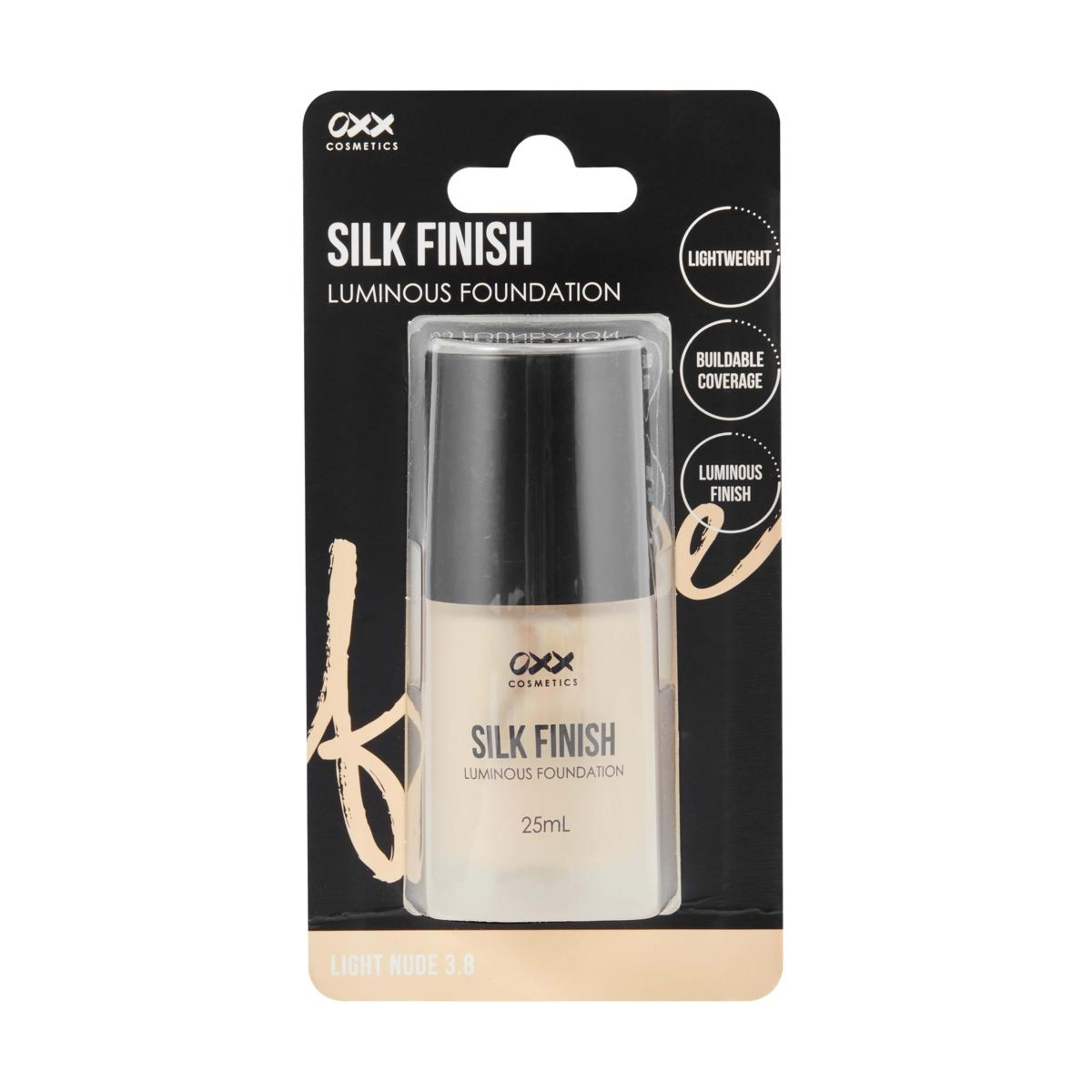 1 OXX Cosmetics Silk Finish Luminous Foundation - Light Nude 3.8