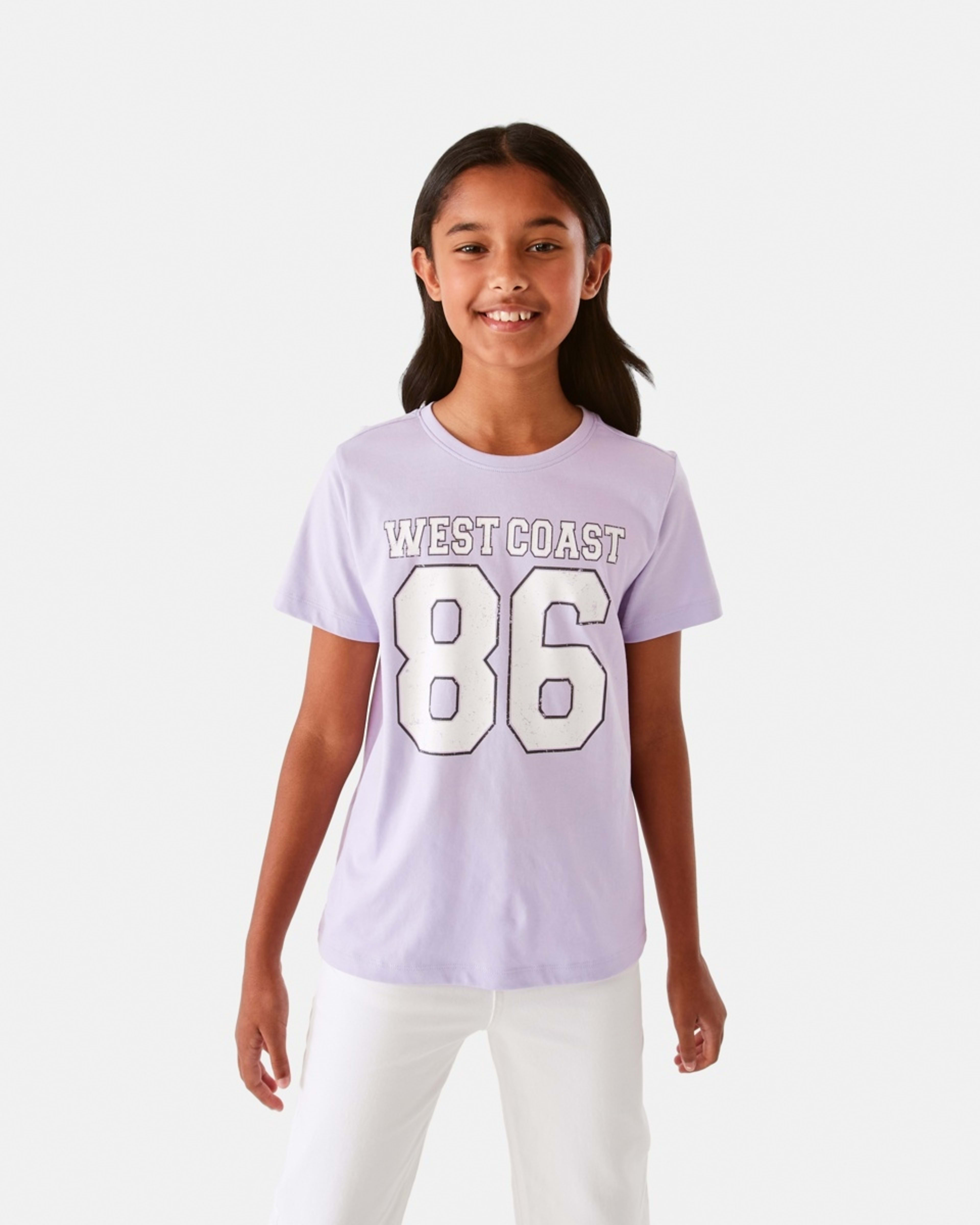 1 Short Sleeve Print T-shirt Prl Wscost, 1 of 8