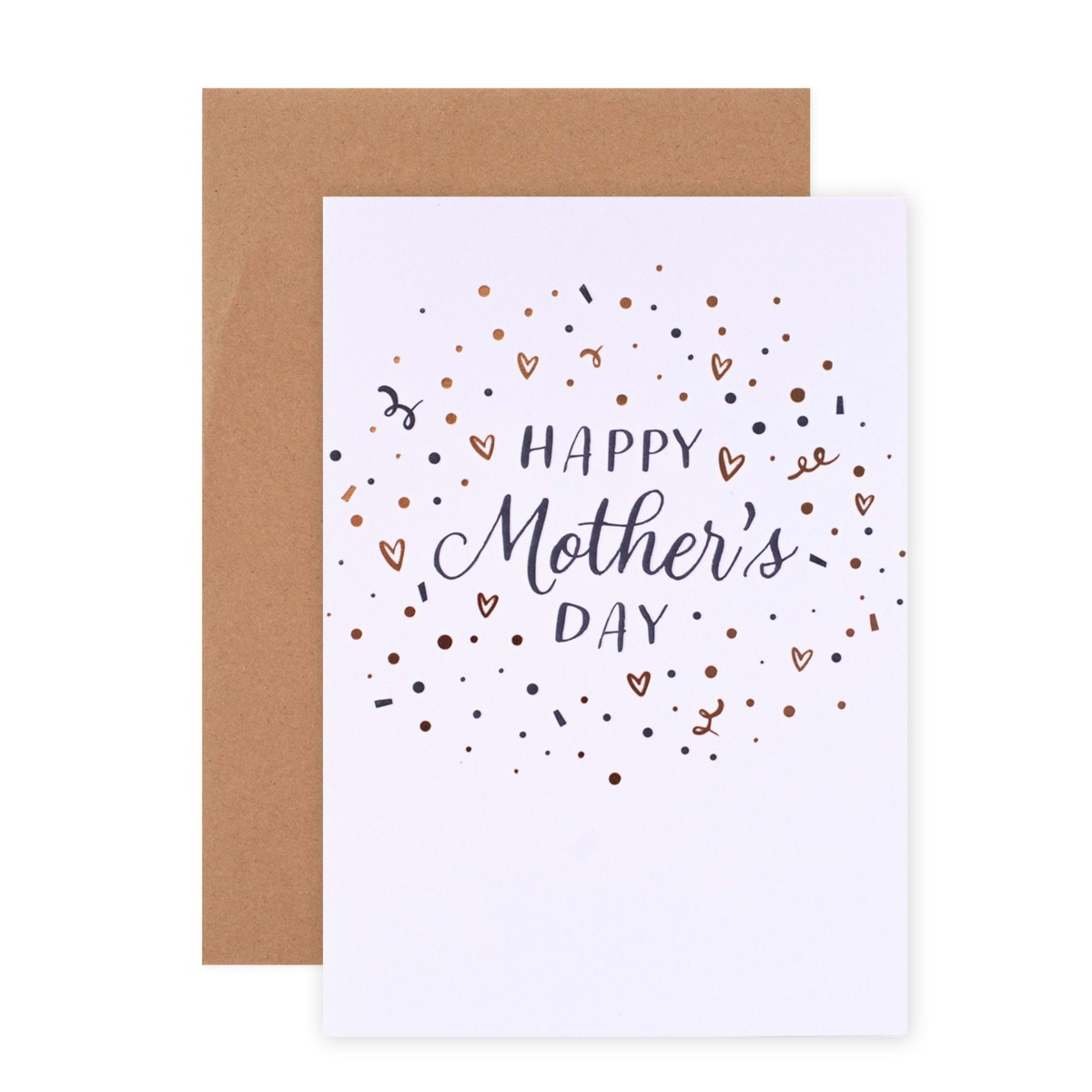 1 Hallmark Mother's Day Card - Confetti & Love Hearts