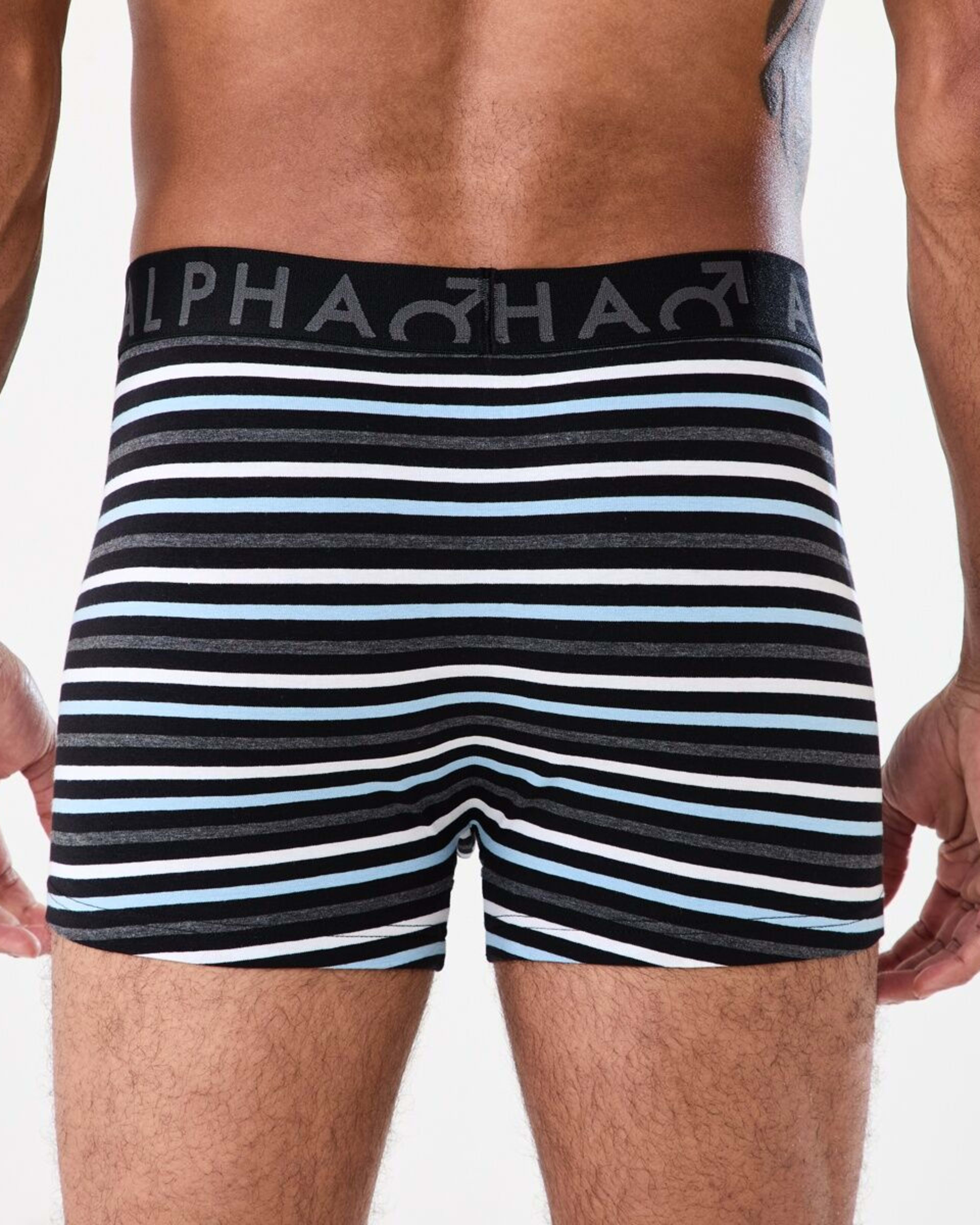 6 3 Pack Stripe Plain Trunks SLADE STRIPE, 6 of 7