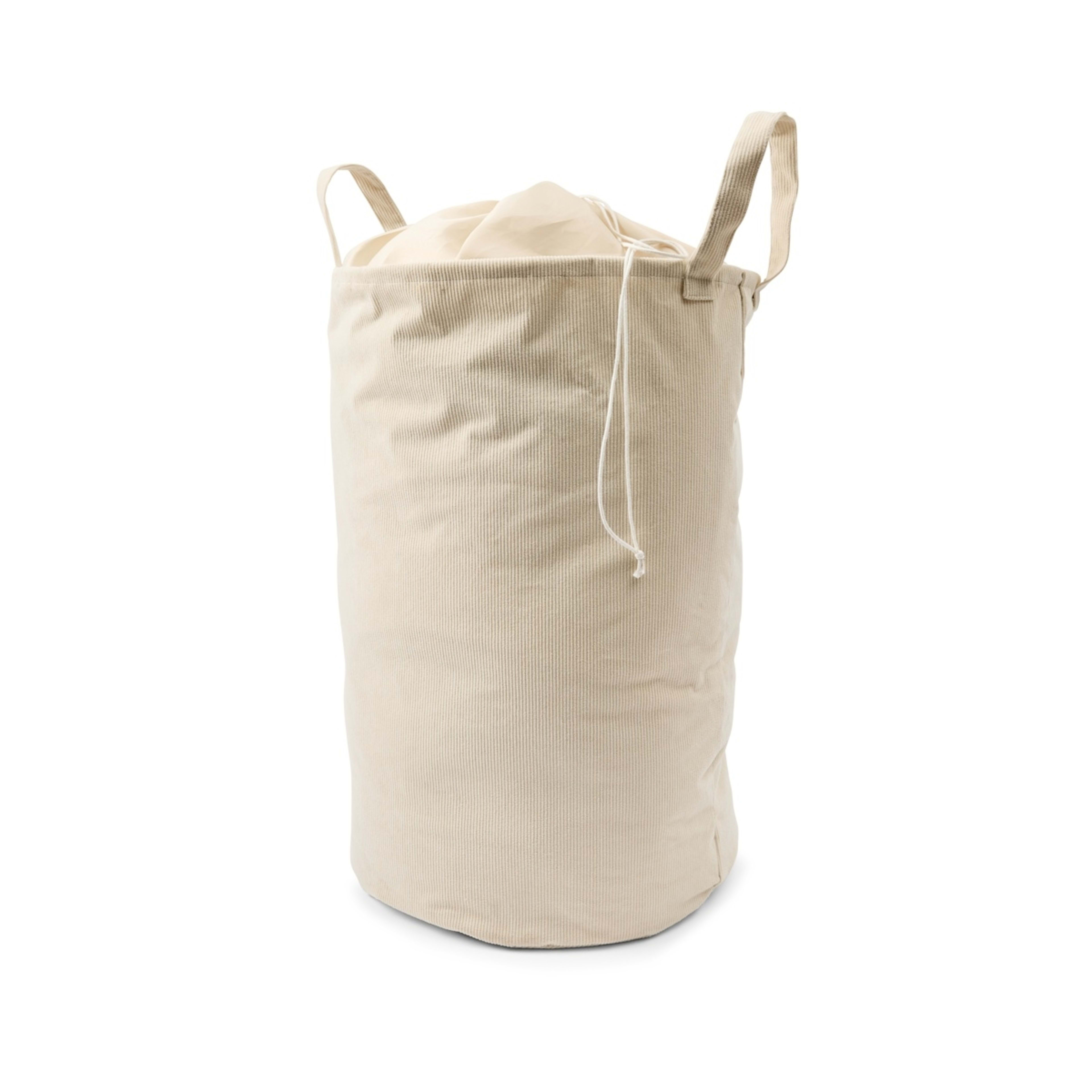 1 Corduroy Pop Up Laundry Hamper - Beige