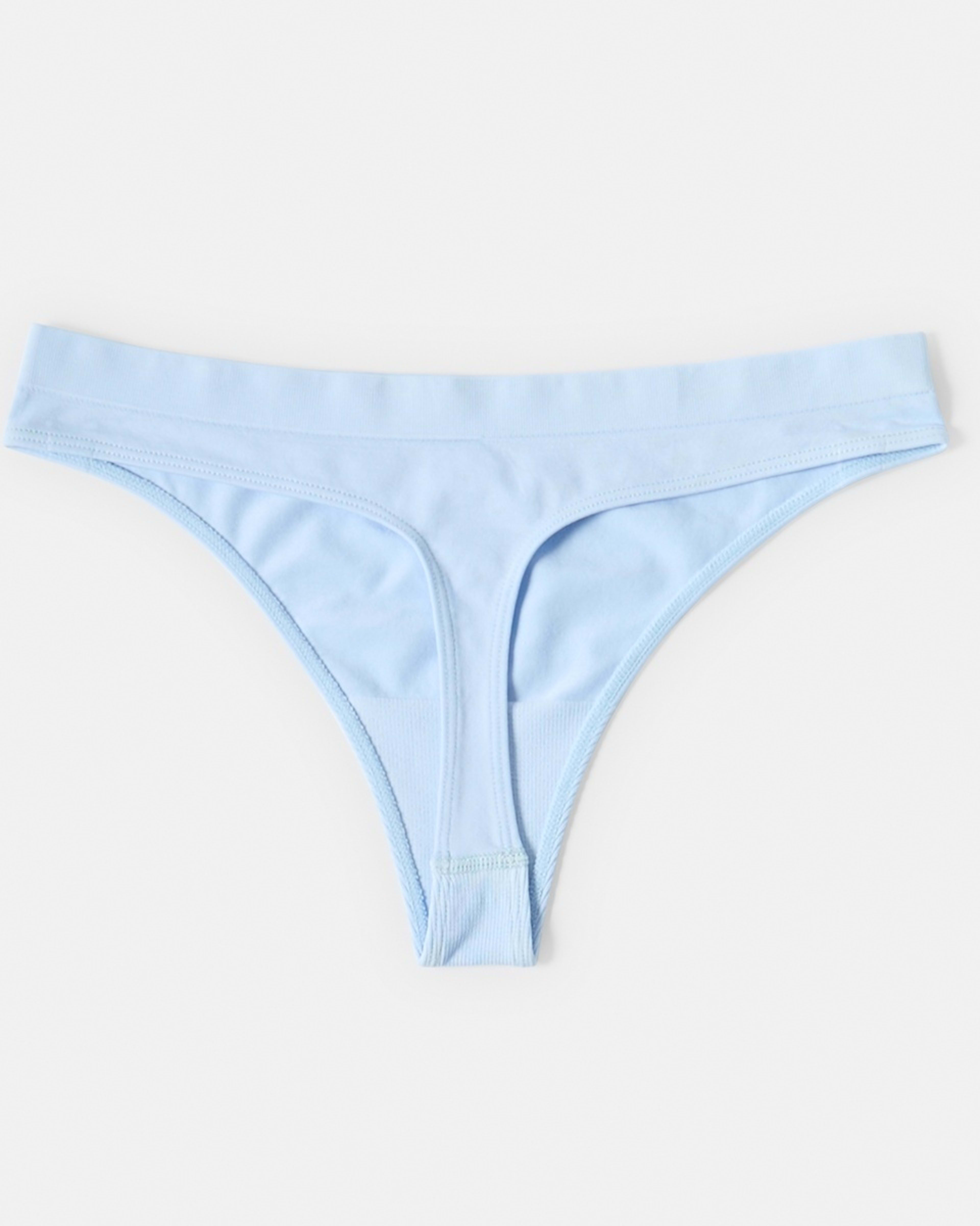 5 Ultra Smooth Seamfree G-String Briefs WINDY BLUE, 5 of 6