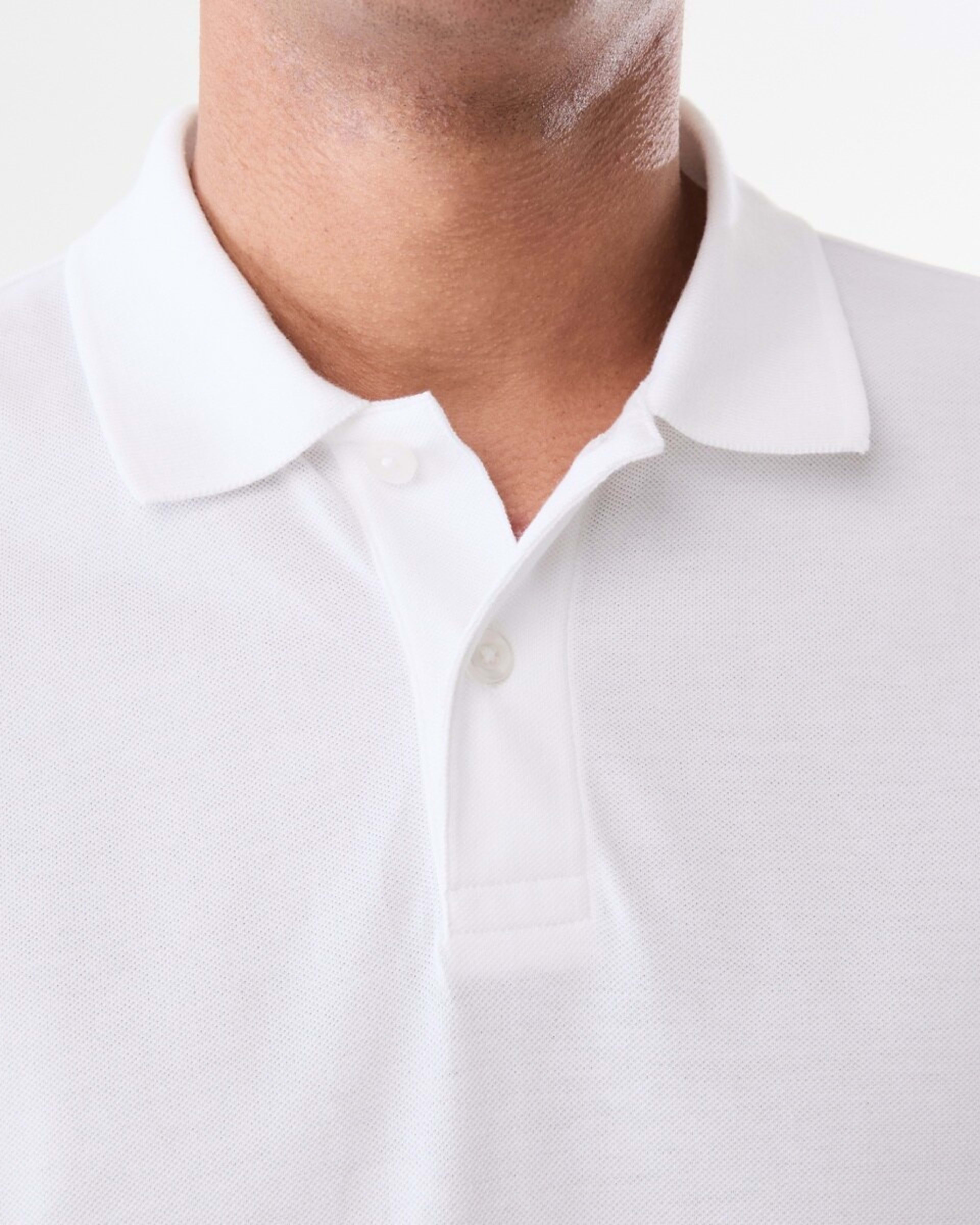 5 Basic Pique Polo WHITE, 5 of 8