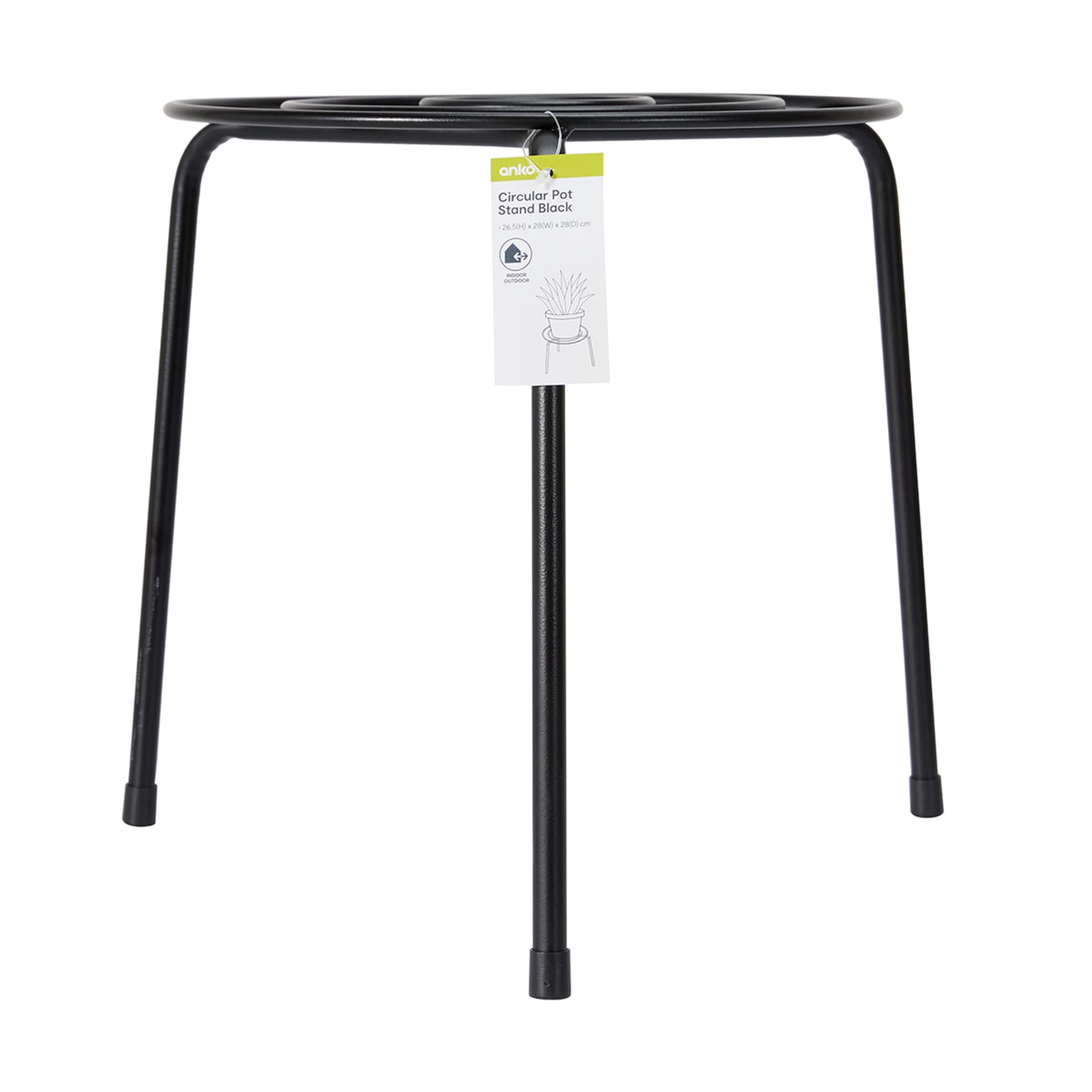 Circular Pot Stand Black Kmart