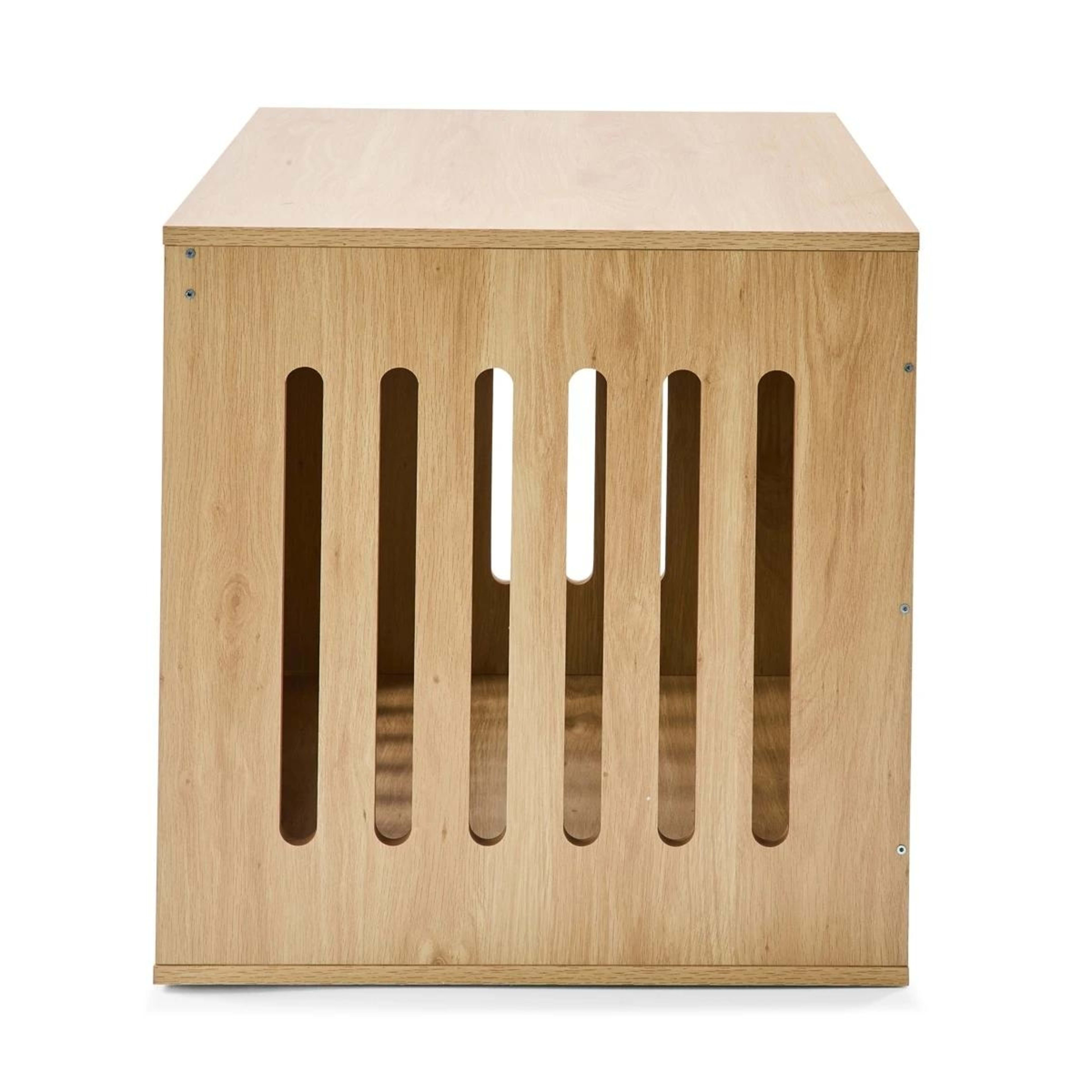 7 Pet Crate Wooden Oak - Medium, 7 of 10