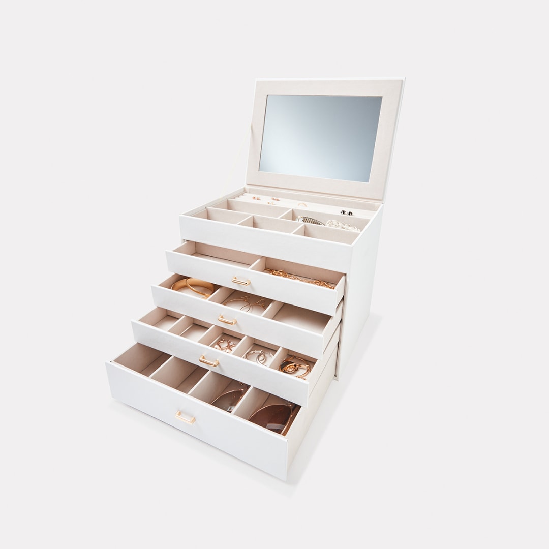 5 Tier Jewellery Box with Lid Kmart