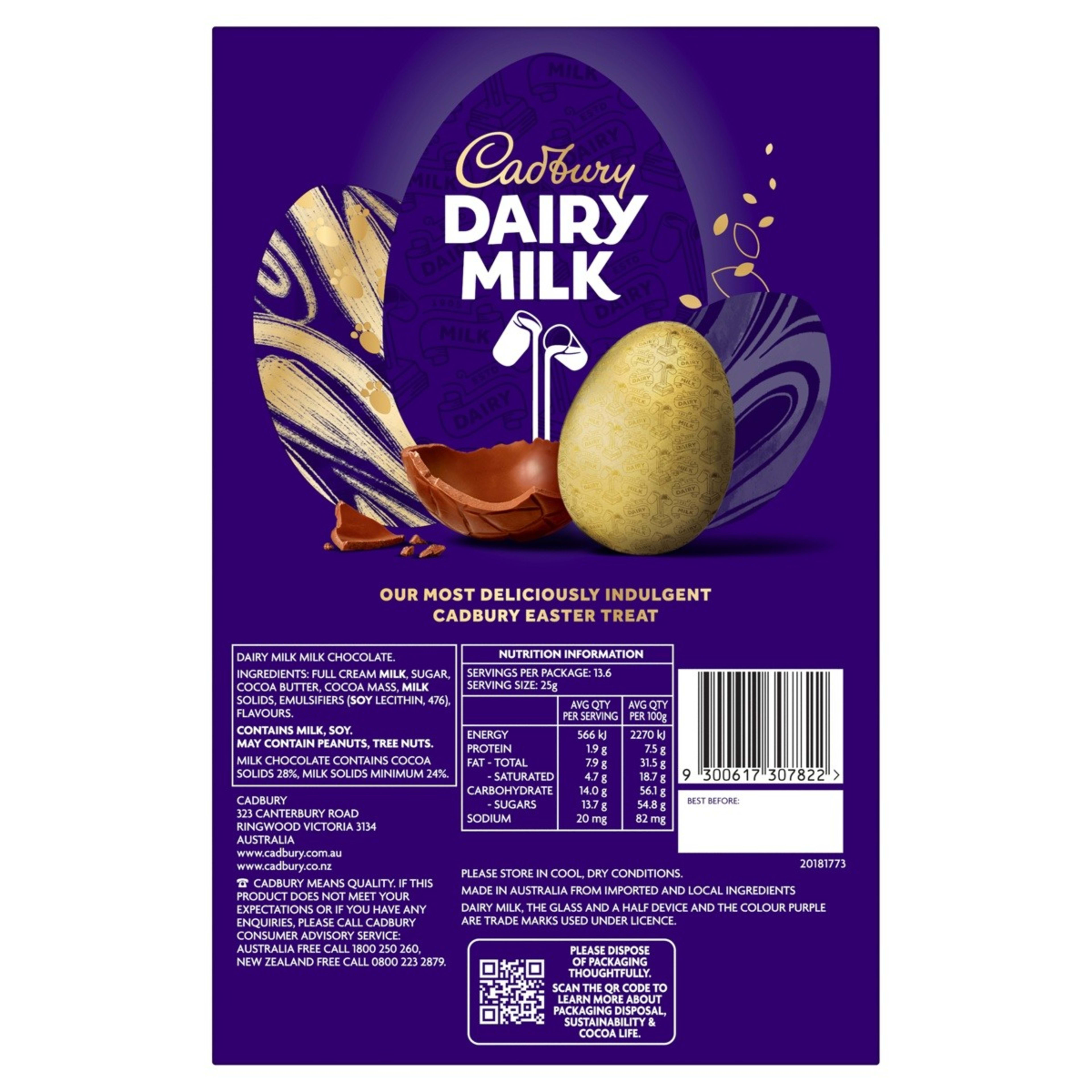 3 Cadbury Dairy Milk Deluxe Chocolate Easter Egg Gift Box 340g, 3 of 3