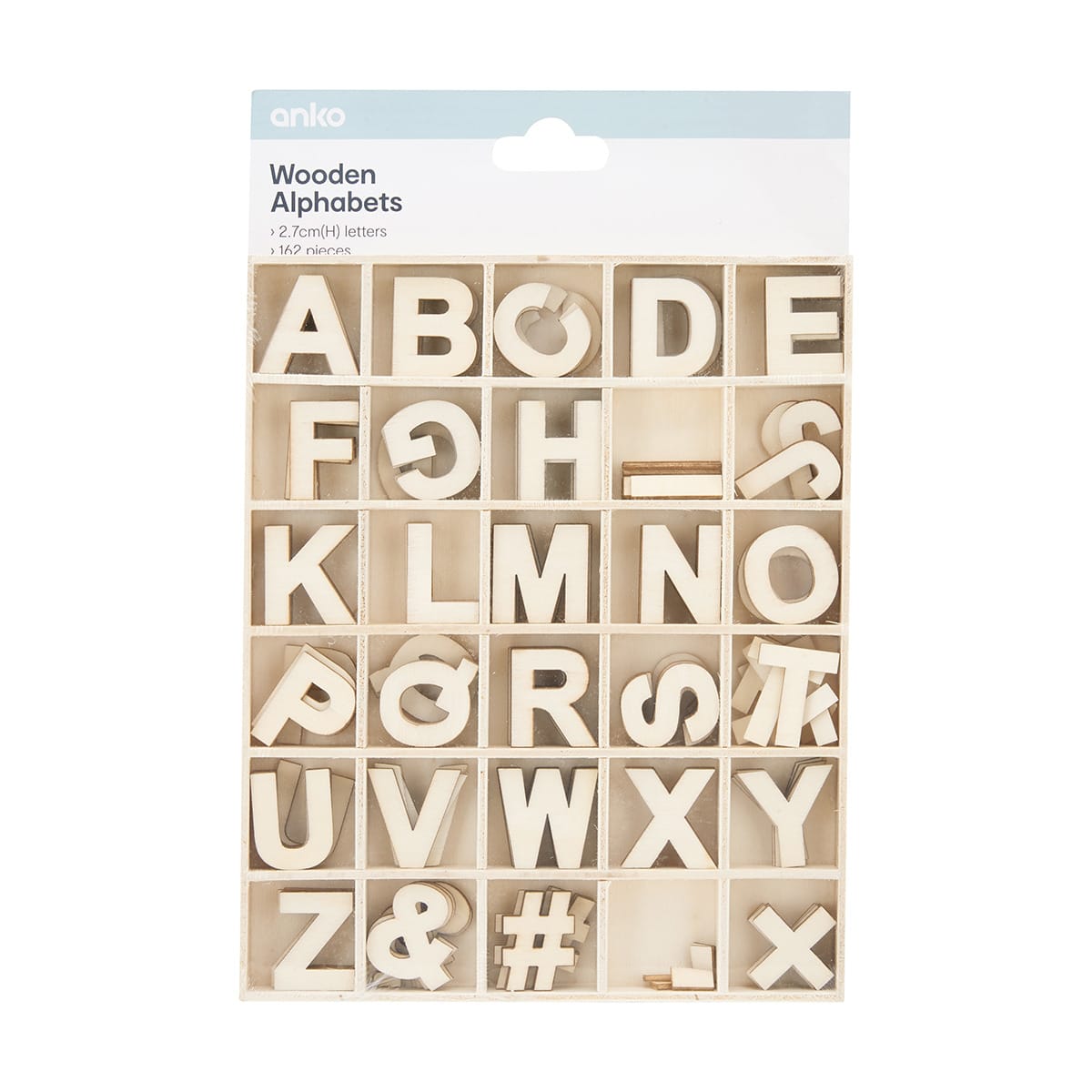 kmart wooden alphabet