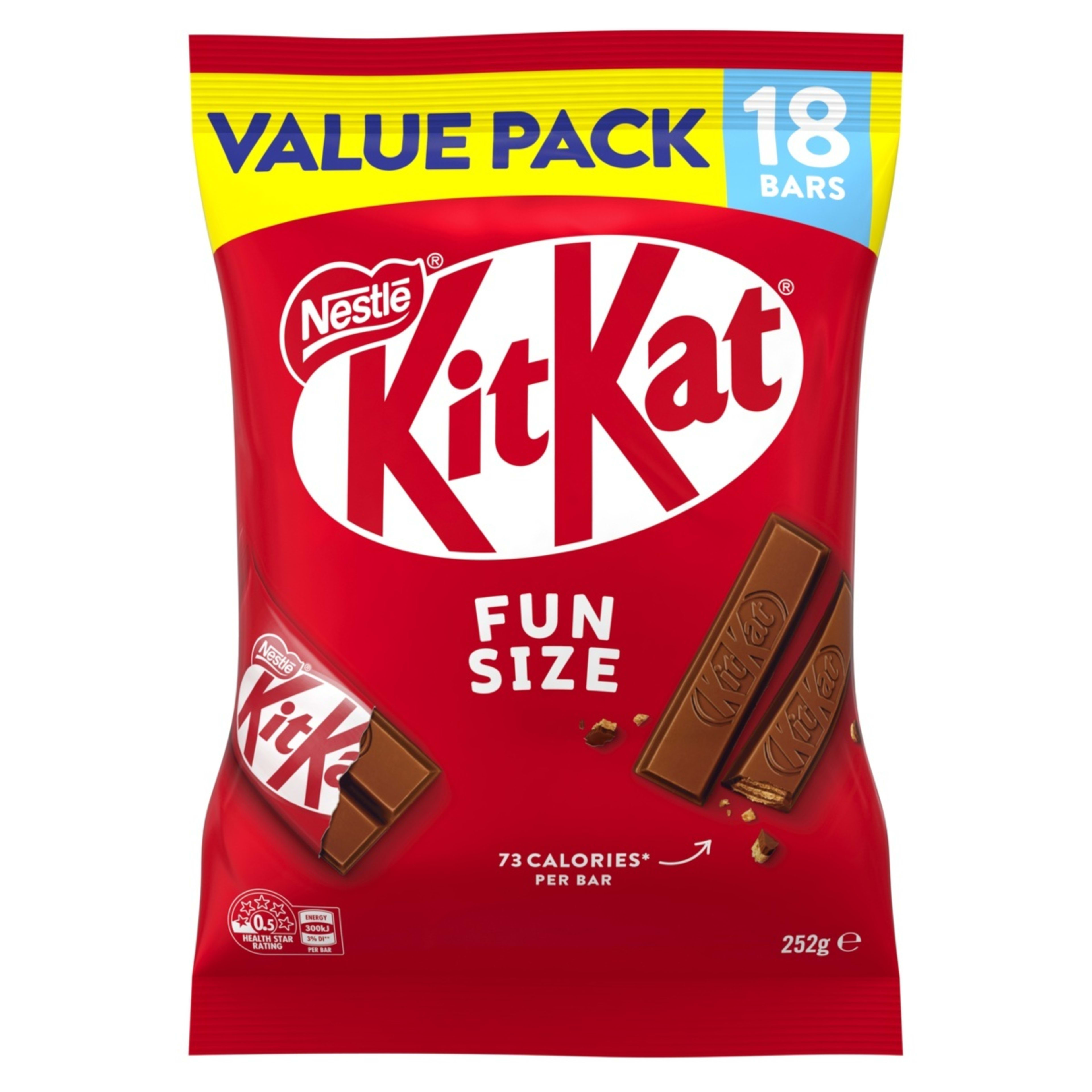 1 18 Pack Nestle KitKat Fun Size Value Pack 252g, 1 of 2