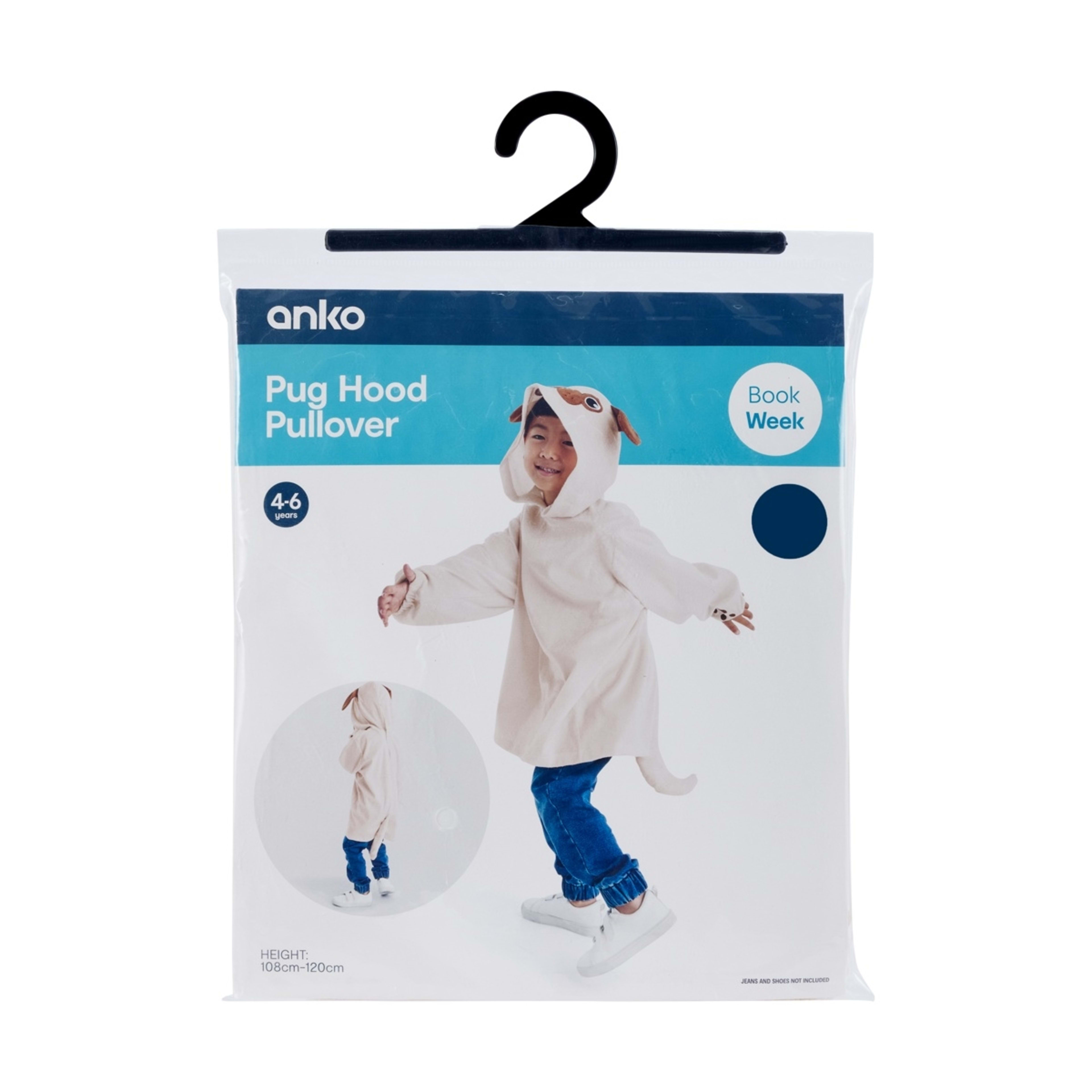 9 Pug Hood Pullover - Ages 4-6, 9 of 9