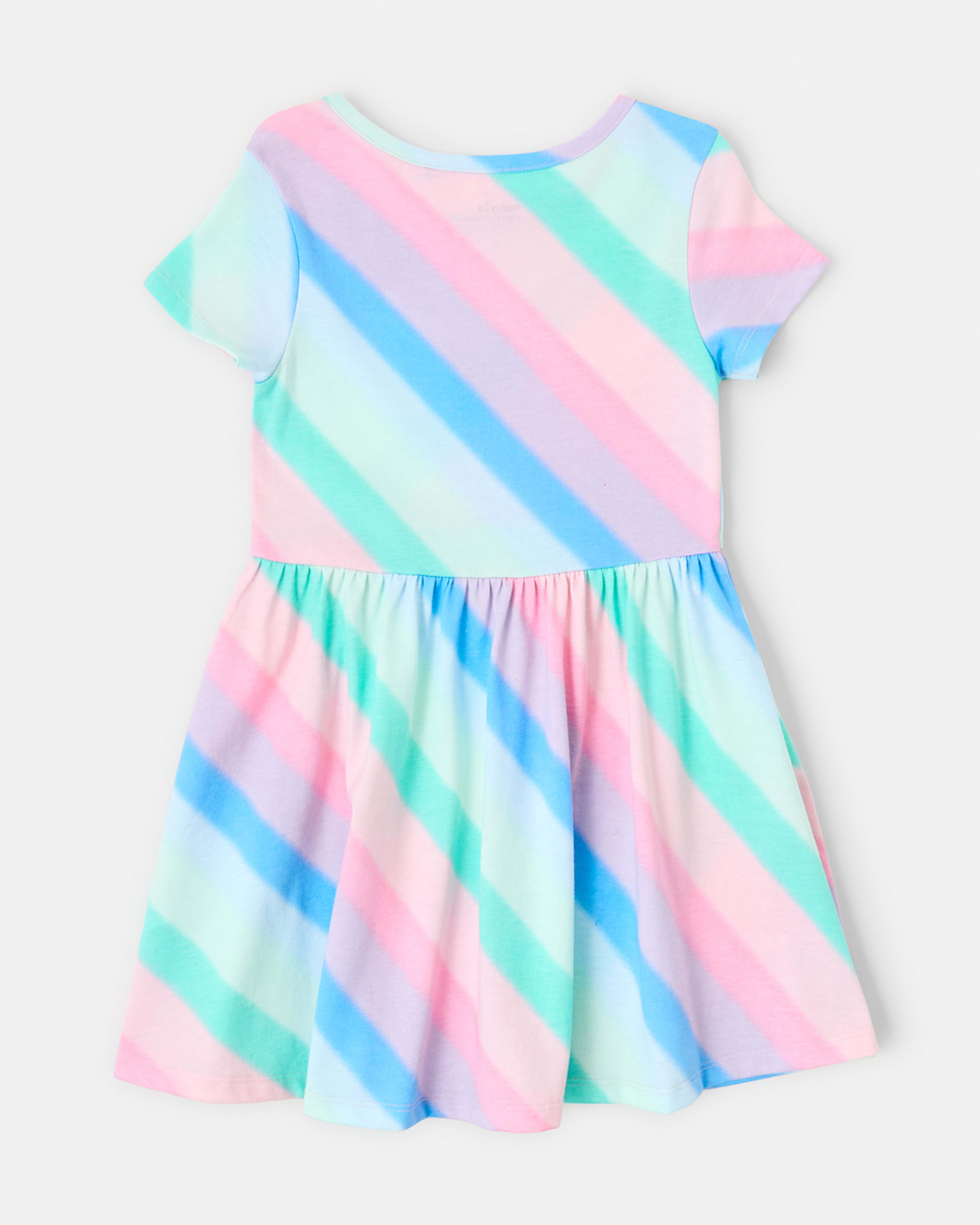 9 Jersey Dress Rnbw Strp, 9 of 9