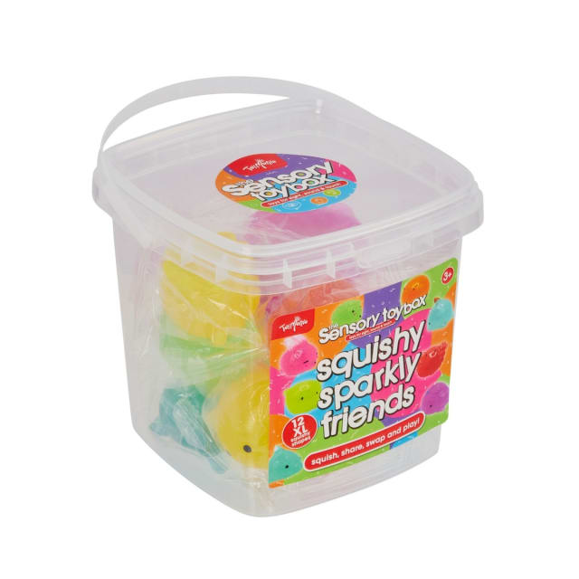 12 Pack ToyMania The Sensory Toy Box Squishy Sparkly Friends Set - Kmart