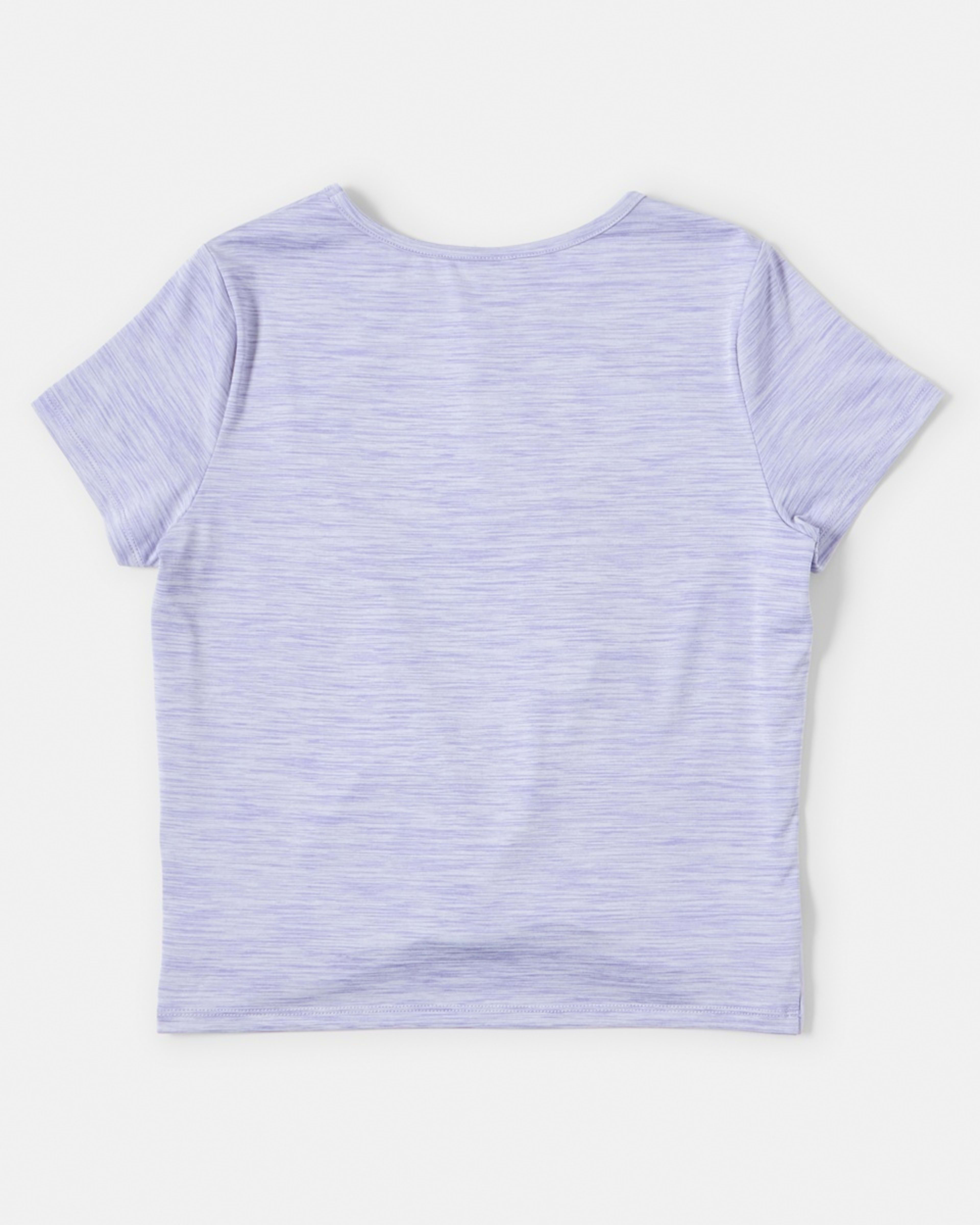 9 Active Kids Twist Front T-shirt Purp Marle, 9 of 9