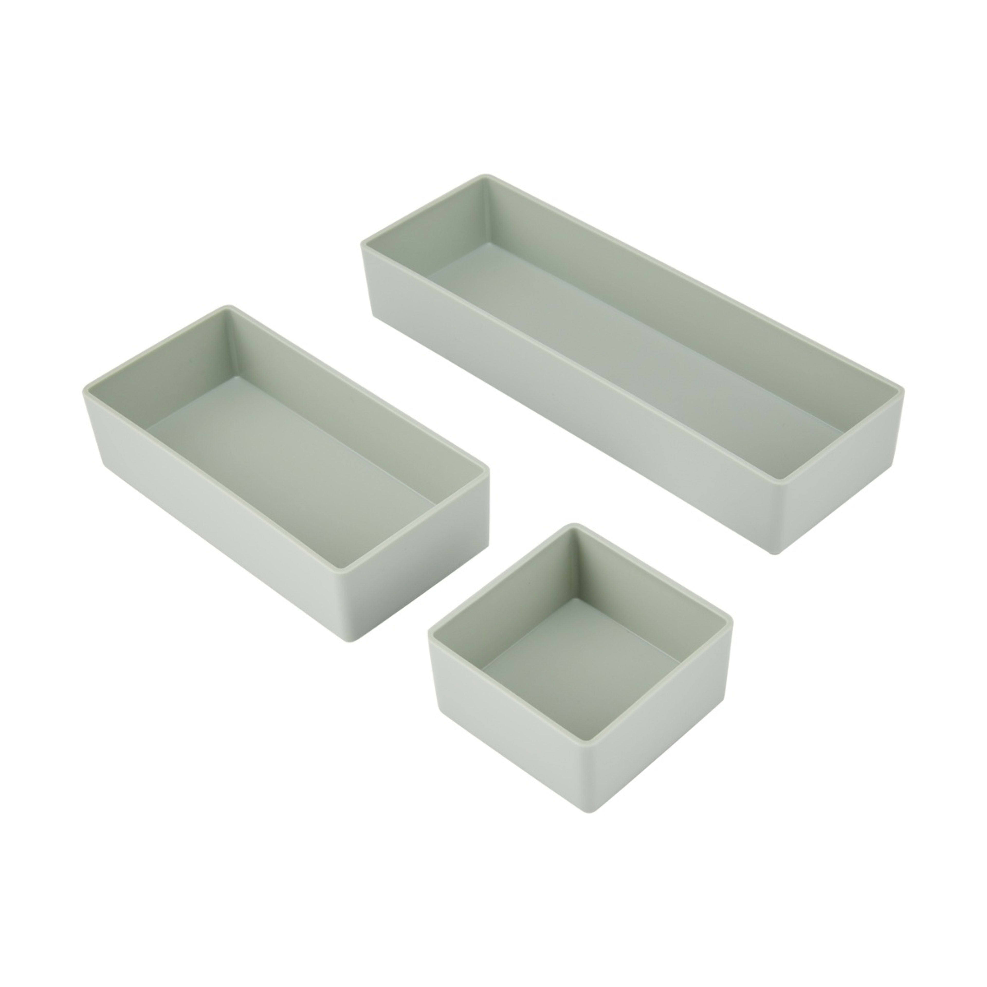6 3 Piece Desk Storage Set - Sage, 6 of 7