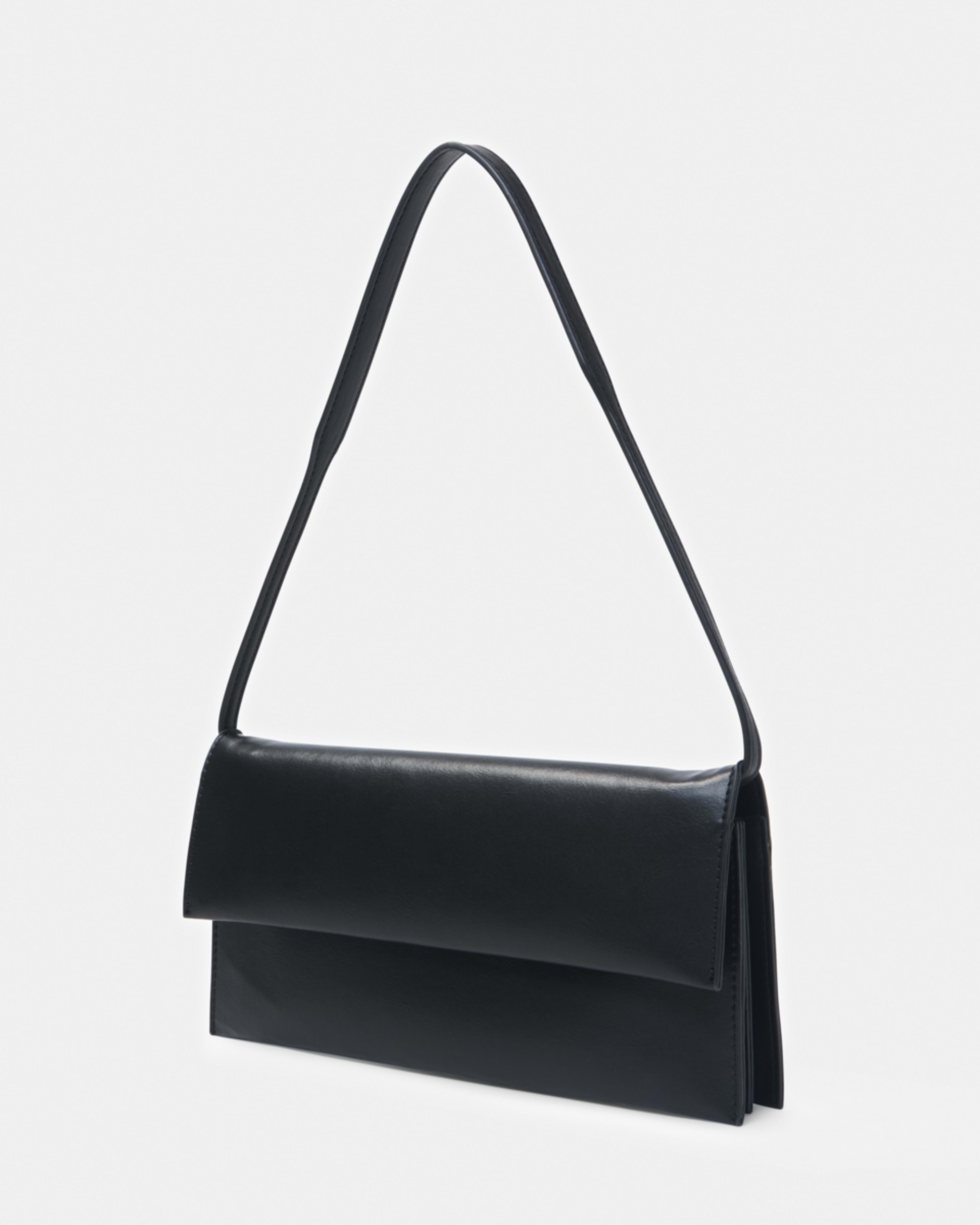 2 3 Pocket Shoulder Bag Black, 2 of 10