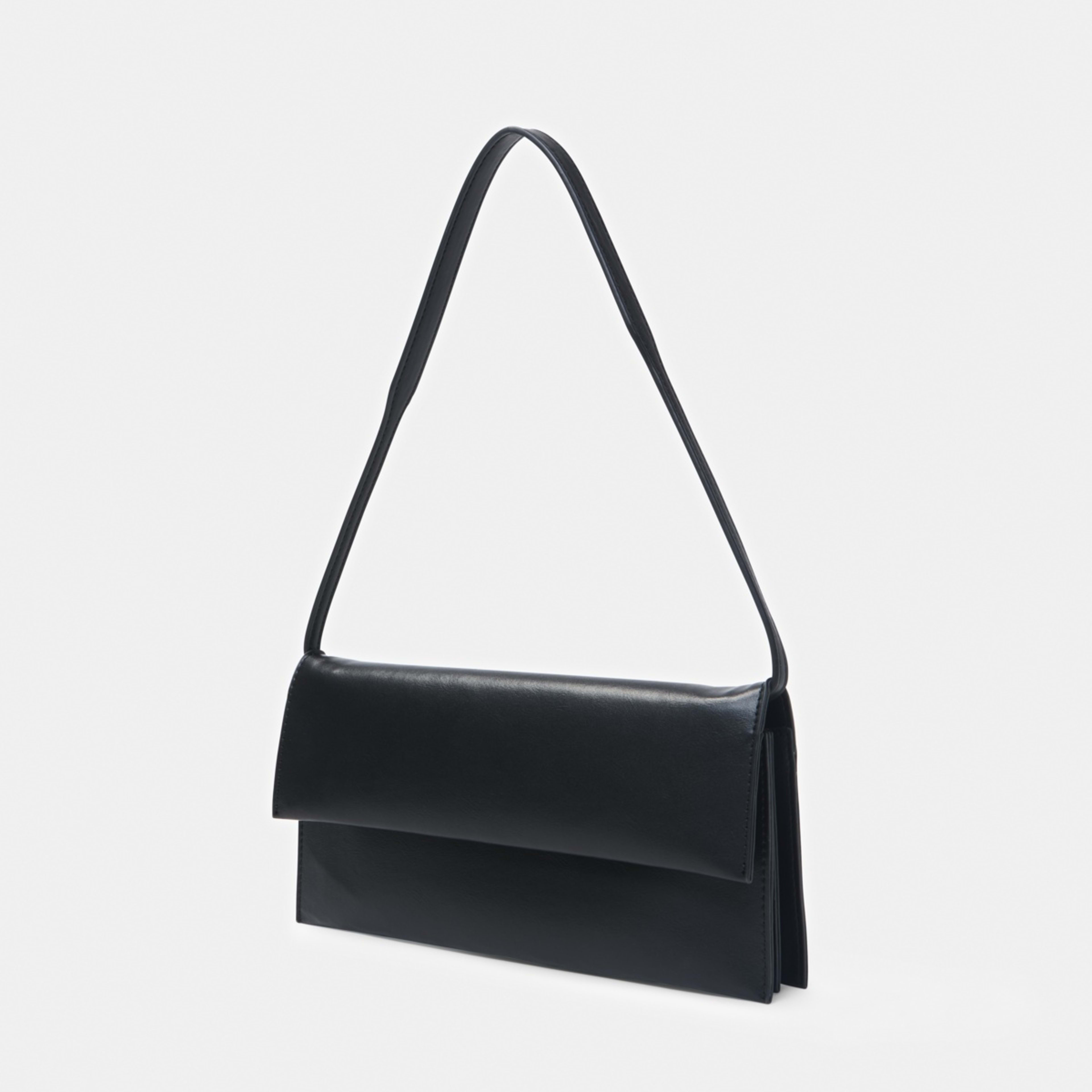 2 3 Pocket Shoulder Bag Black, 2 of 10