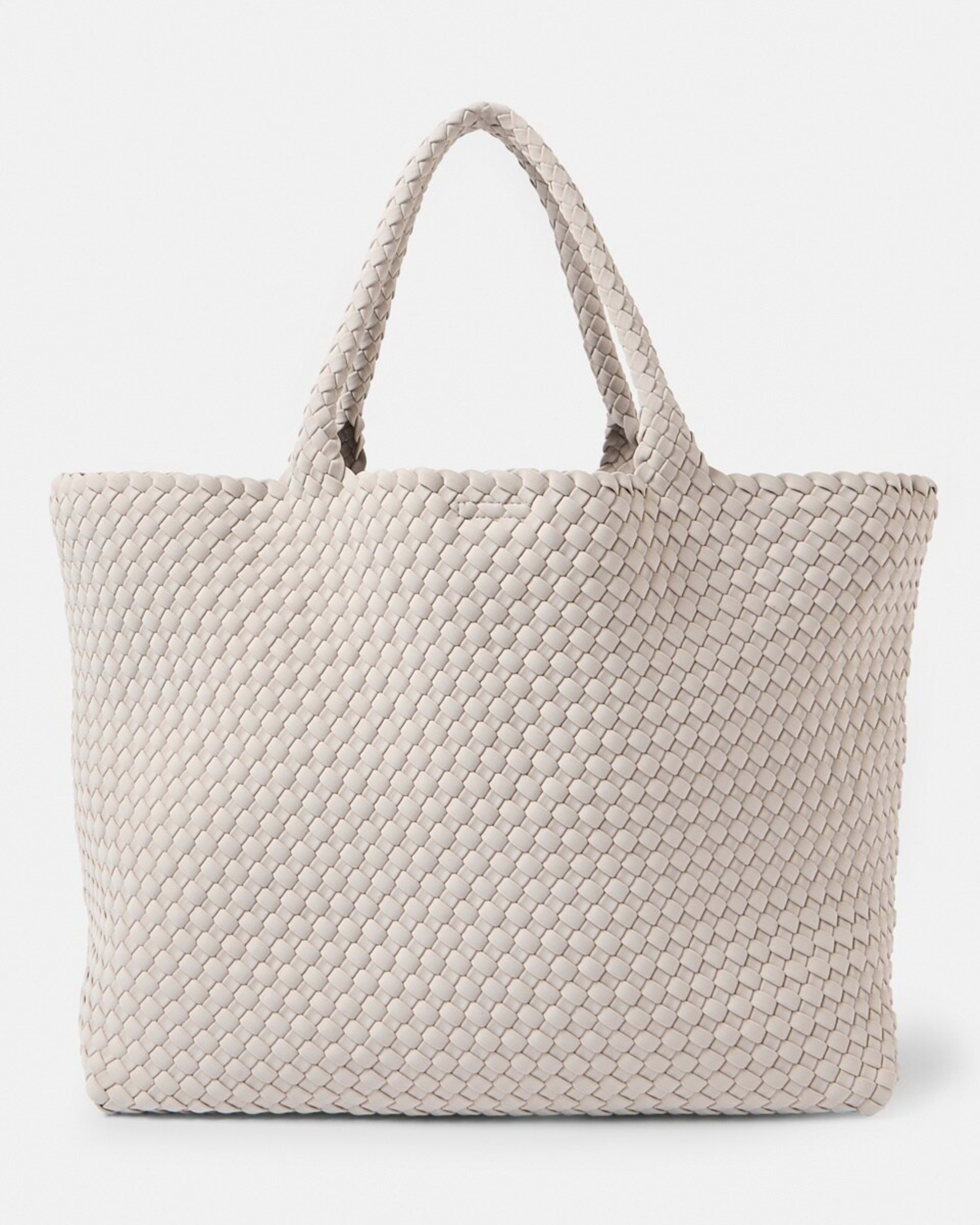 1 Weave Tote Bag SMOKEY TAUPE, 1 of 6
