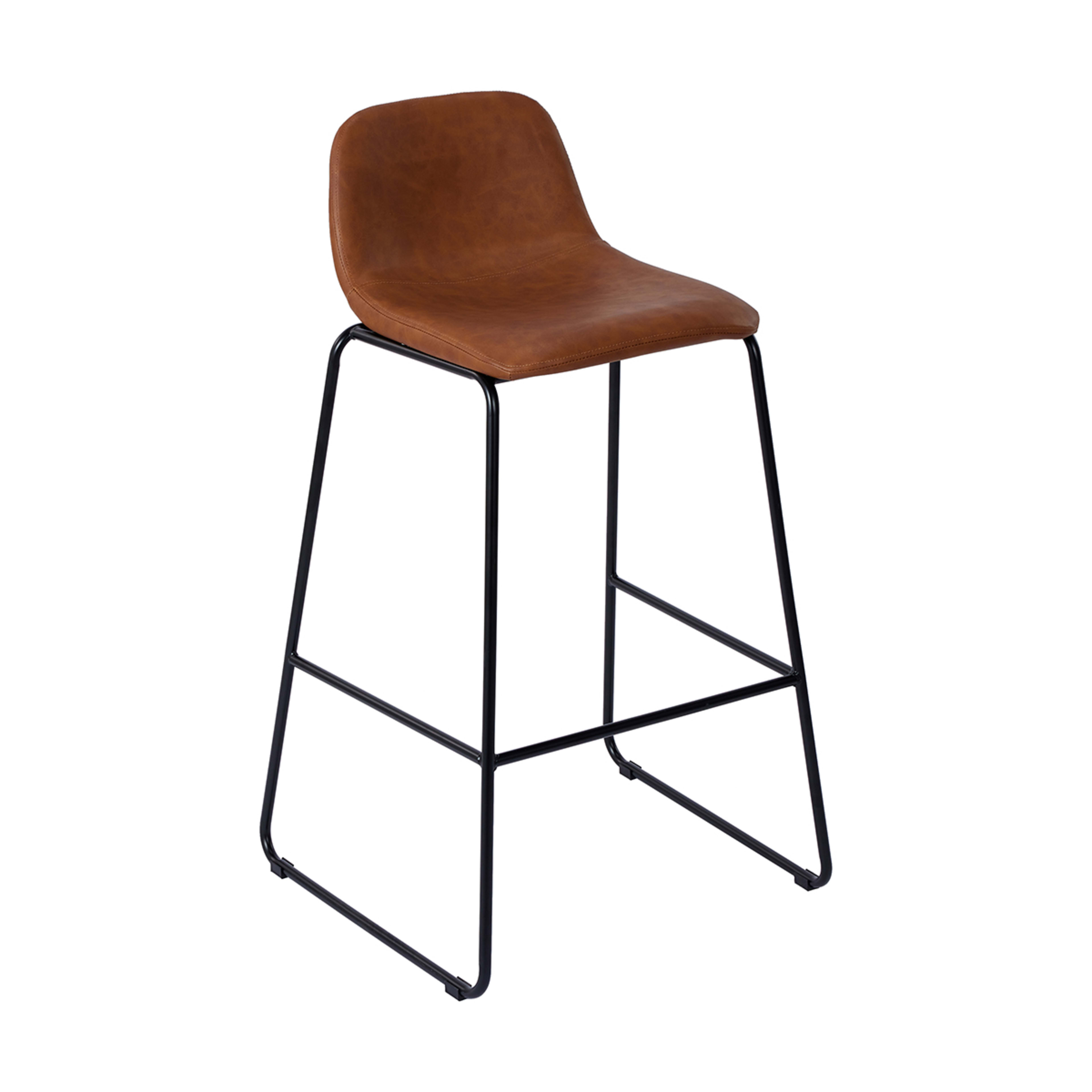 1 91cm Bar Stool - Tan