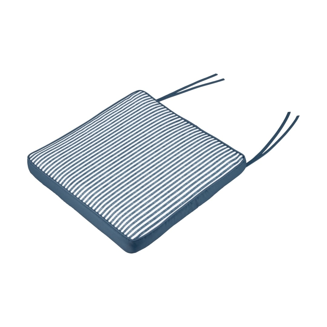 Outdoor Chair Pad - Blue Stripe - Kmart