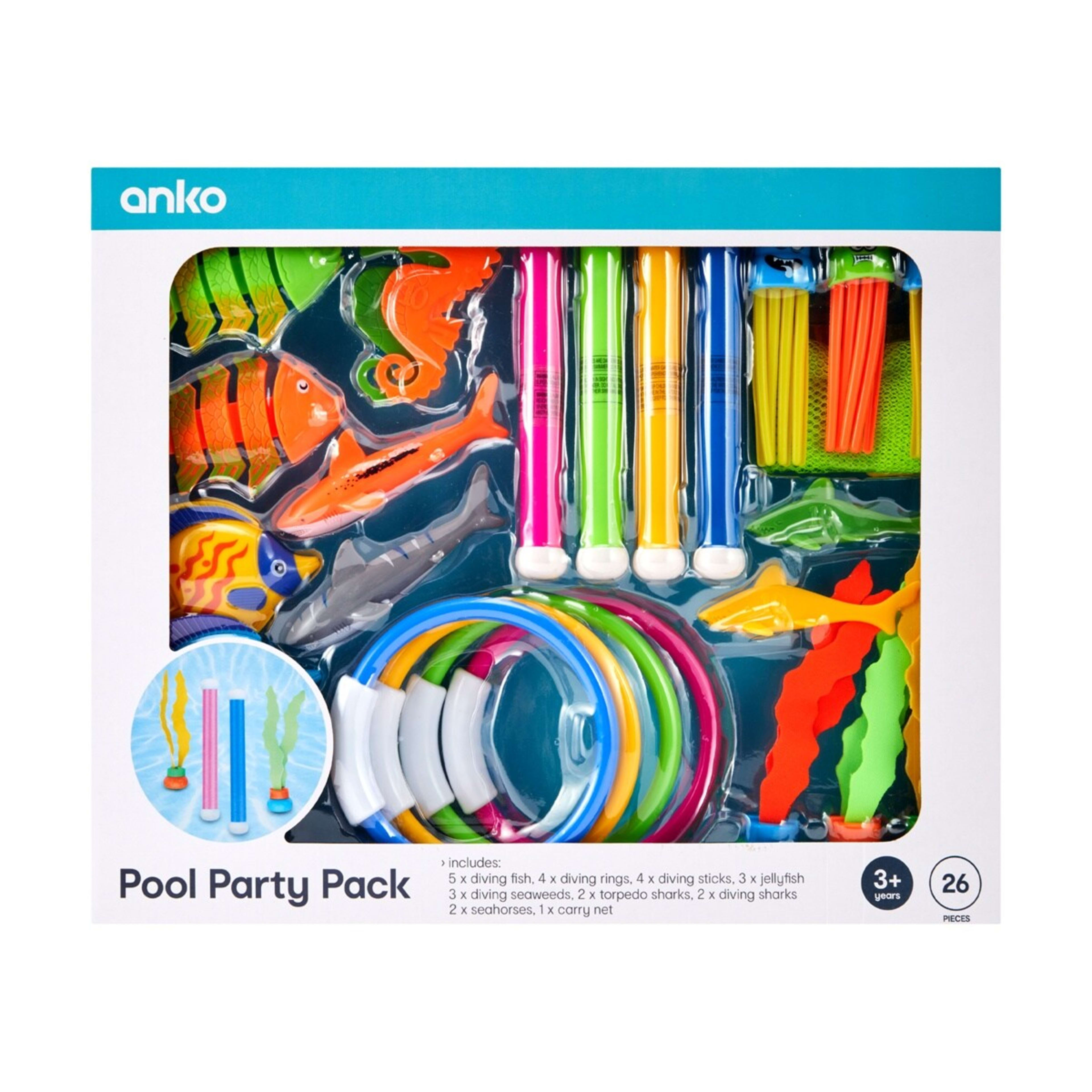 1 26 Piece Pool Party Pack